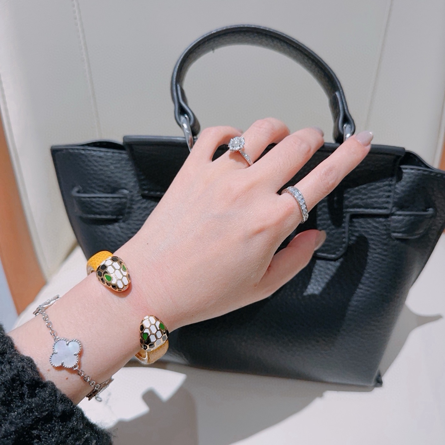 宝格丽 Bvlgari 传世高定珠宝耳环项链戒指首饰 #41C510E7 3