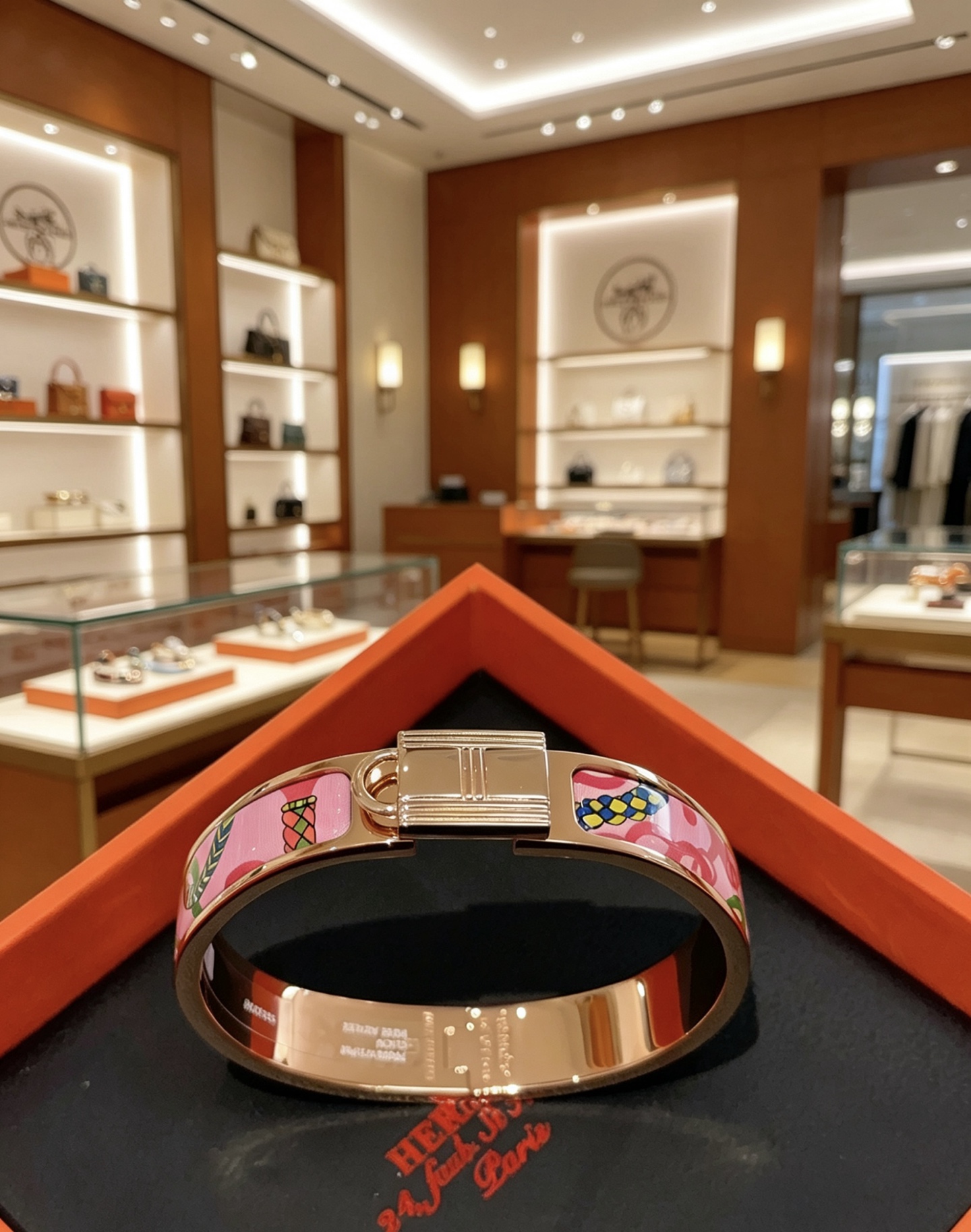 Hermes 爱马仕手镯 ❗️定制 手环 珐琅工艺太考验师傅的手艺了 要确保色泽手工制作好[色][色] 定制 都爱爱马仕手镯 ✨😝超精赞 各路 7
