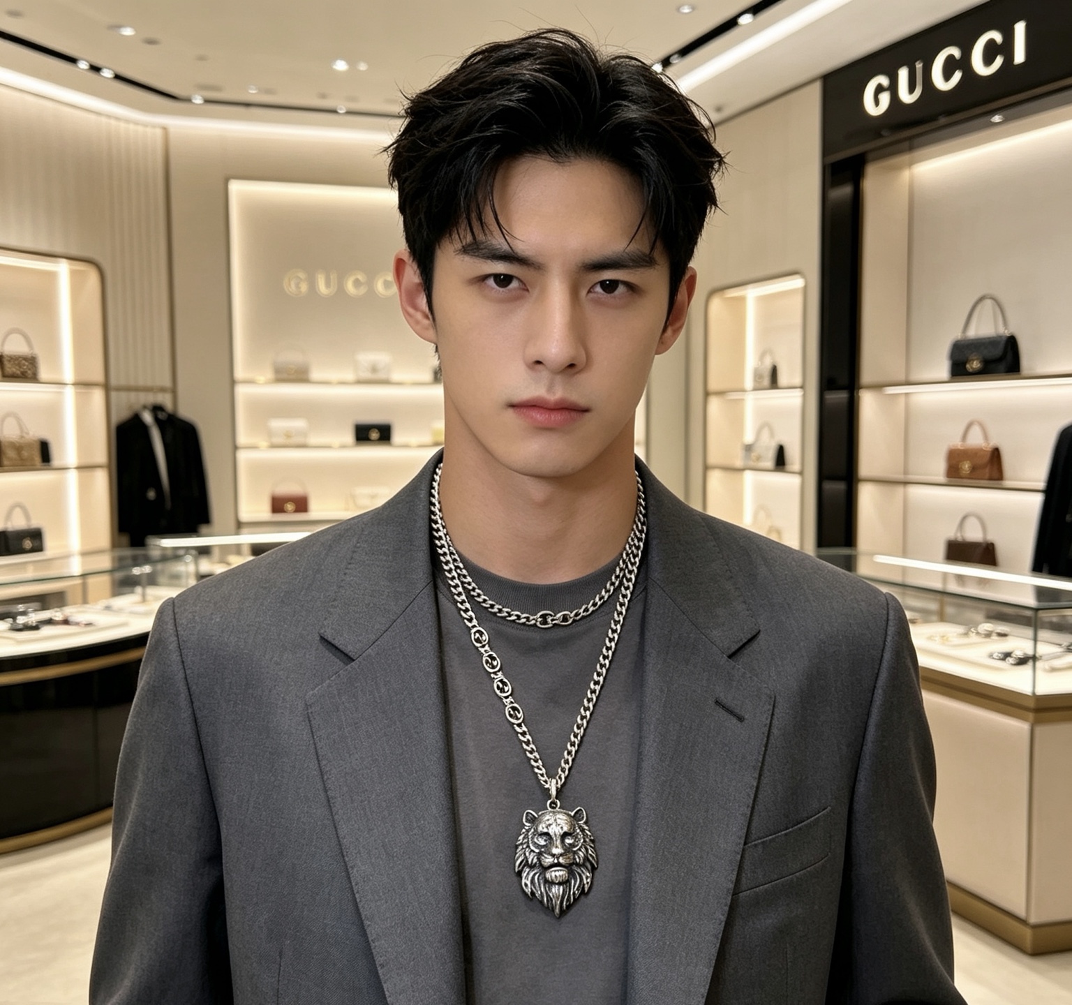 古驰 Gucci 高定典藏传世高定珠宝耳环项链戒指首饰 #37BB704D 8