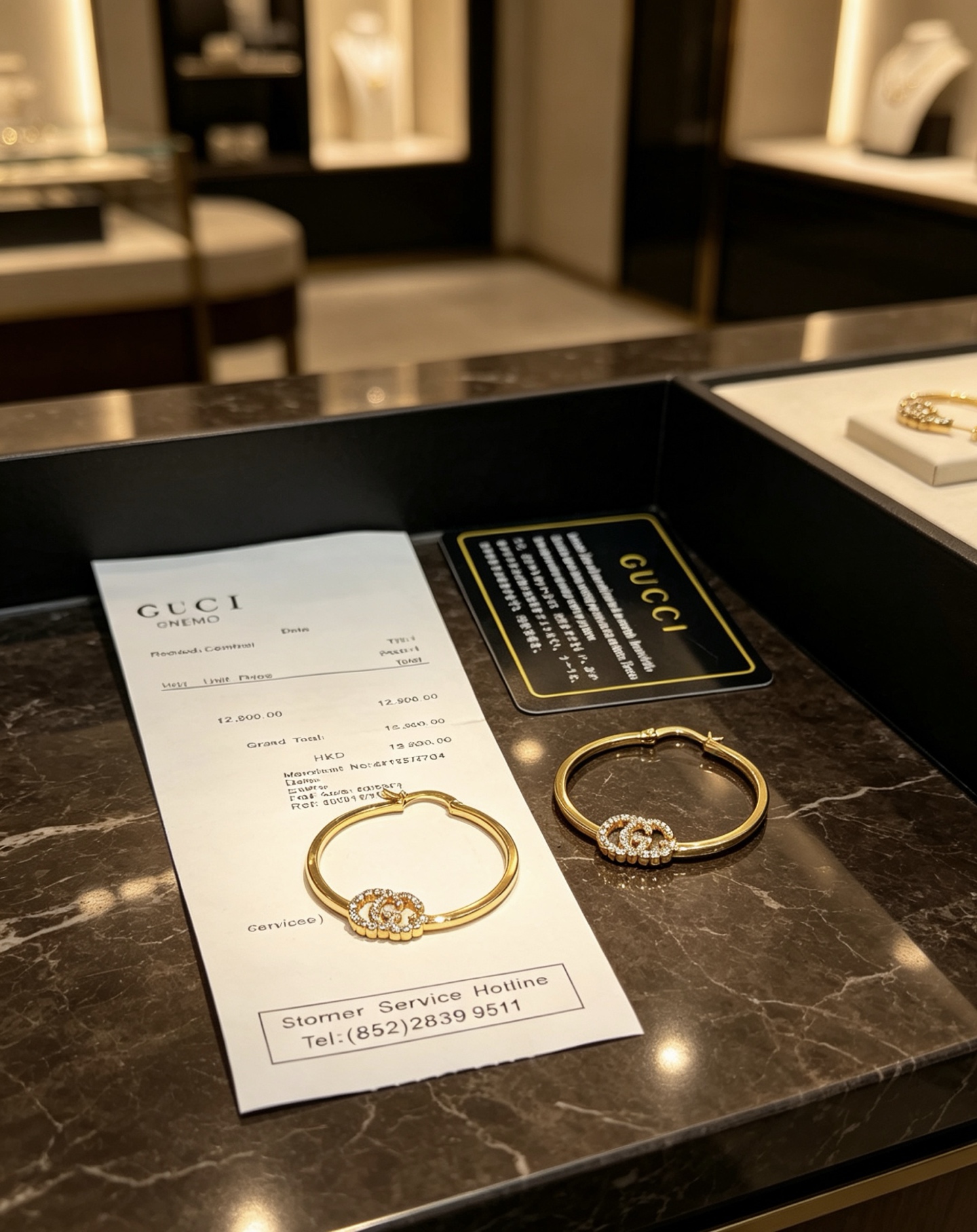 古驰 Gucci 高定典藏传世高定珠宝耳环项链戒指首饰 #E401869F 7