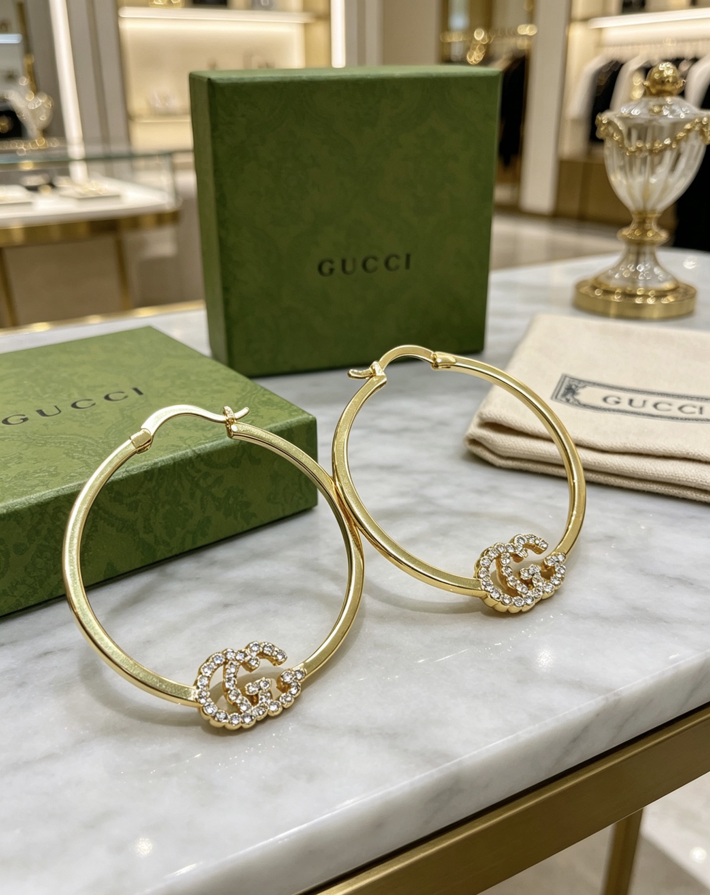 古驰 Gucci 高定典藏传世高定珠宝耳环项链戒指首饰 #E401869F 4