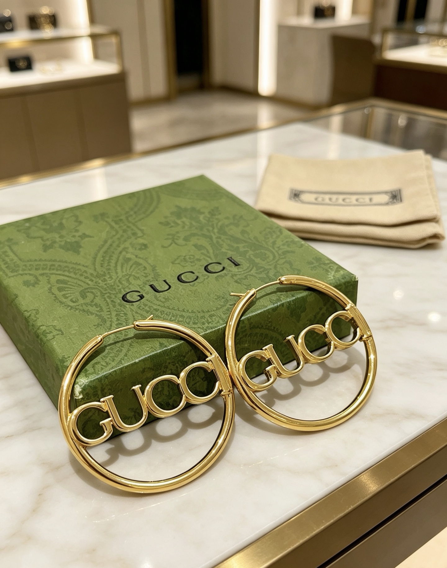 古驰 Gucci 高定典藏传世高定珠宝耳环项链戒指首饰 #0F6C432F 7