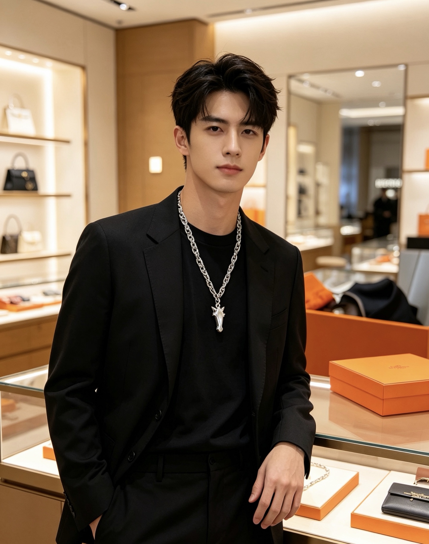 爱马仕 Hermès 传世高定珠宝耳环项链戒指首饰 #204F89D3 2