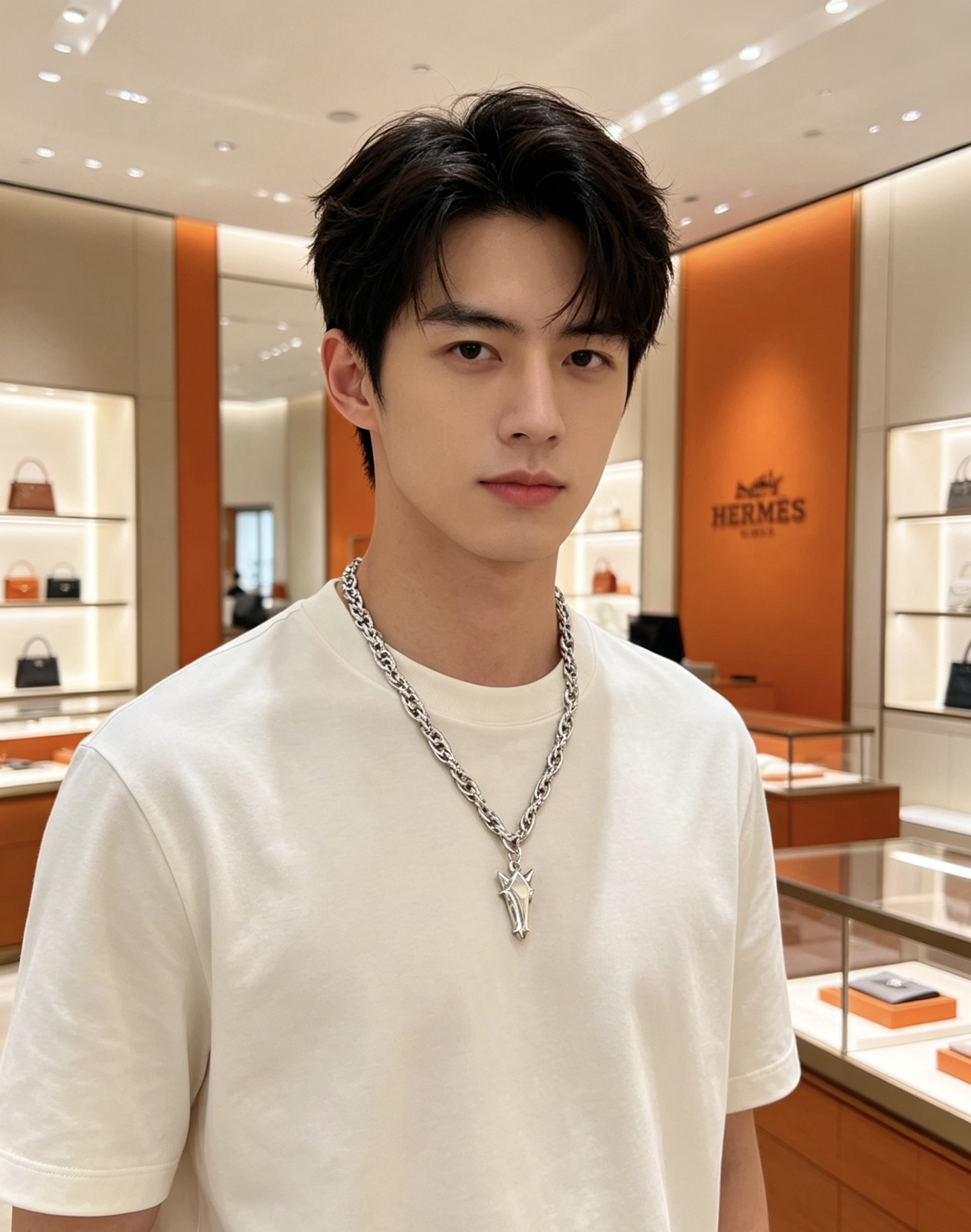 爱马仕 Hermès 传世高定珠宝耳环项链戒指首饰 #204F89D3 4