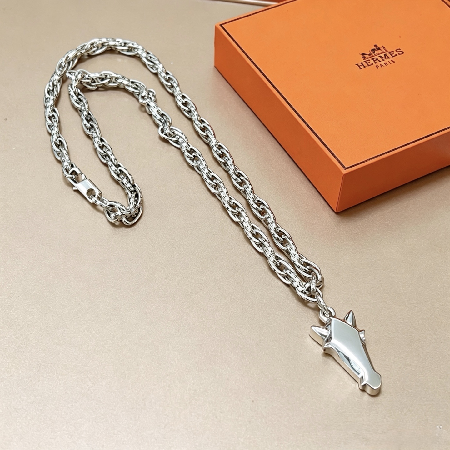 爱马仕 Hermès 传世高定珠宝耳环项链戒指首饰 #204F89D3 9