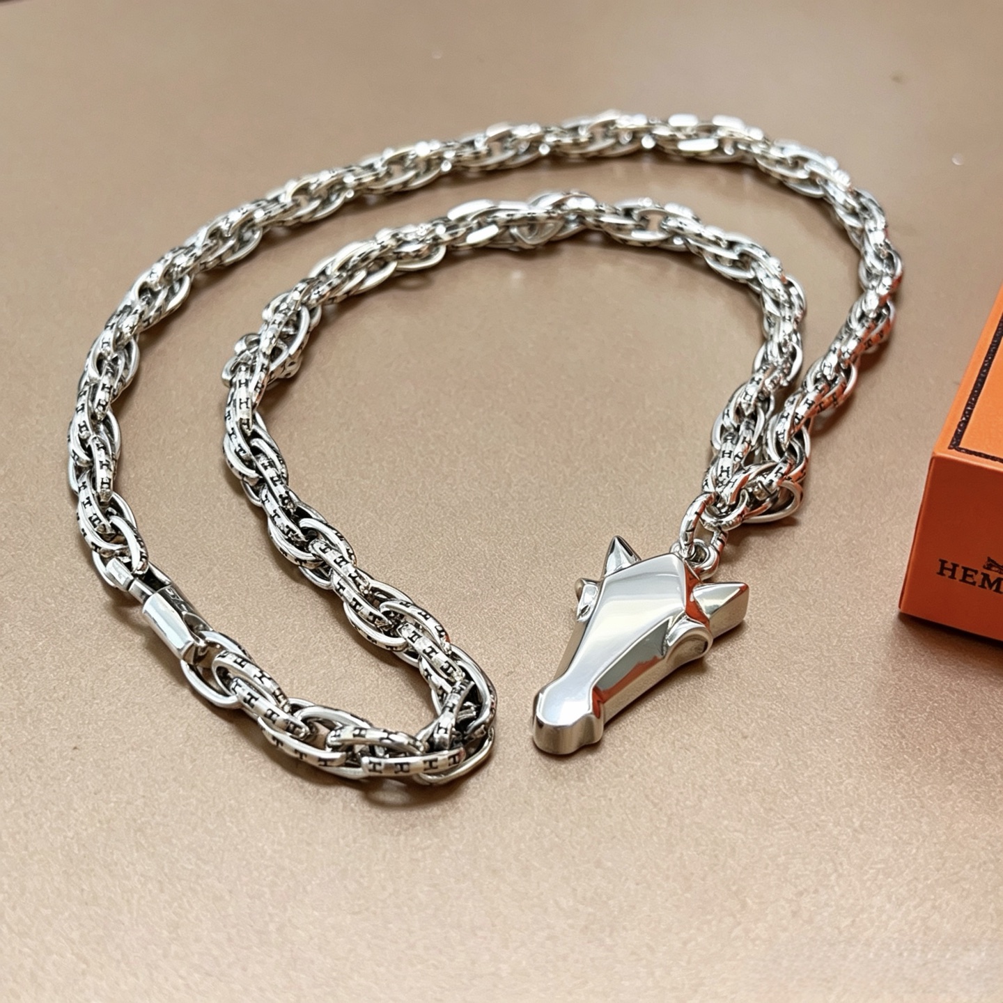 爱马仕 Hermès 传世高定珠宝耳环项链戒指首饰 #204F89D3 6