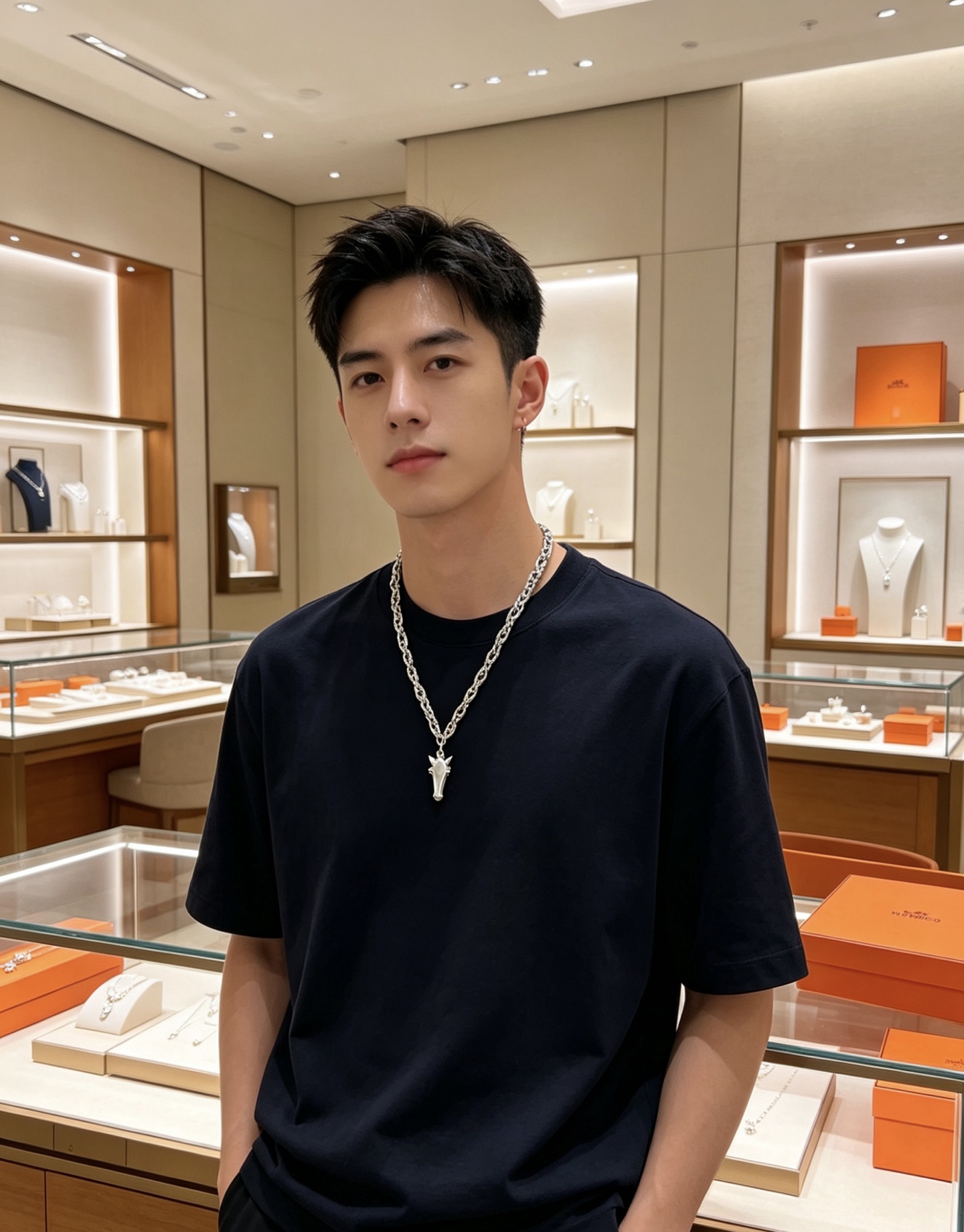 爱马仕 Hermès 传世高定珠宝耳环项链戒指首饰 #204F89D3 8
