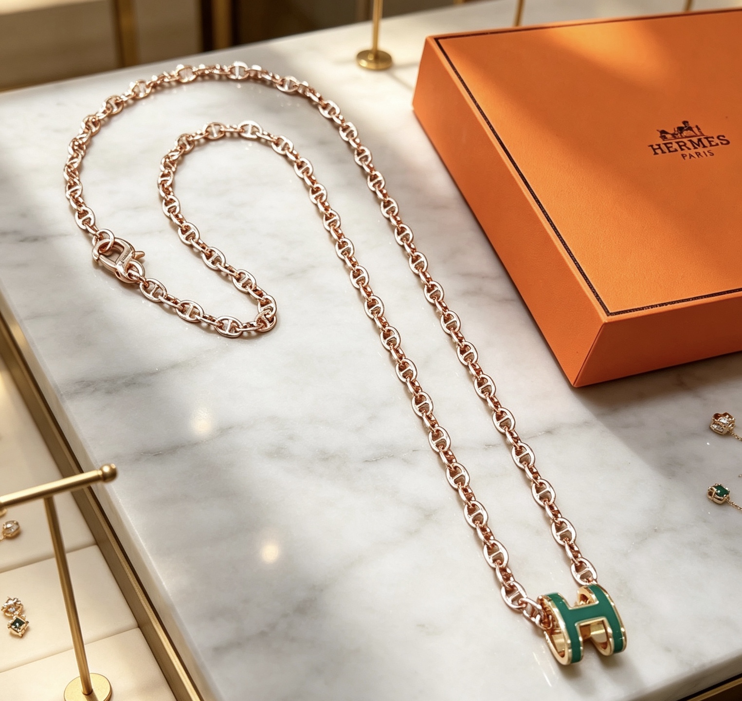 Hermès Haute Joaillerie Fine Jewelry Earrings Necklace Ring Ref 5