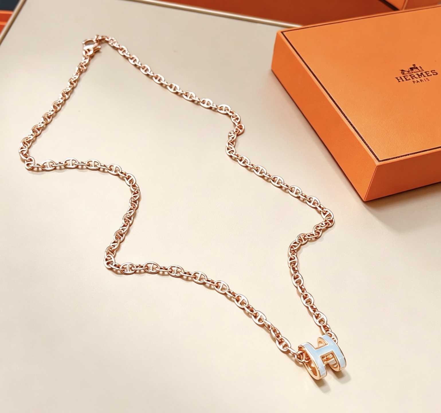爱马仕 Hermès 传世高定珠宝耳环项链戒指首饰 #B05B72A5 4