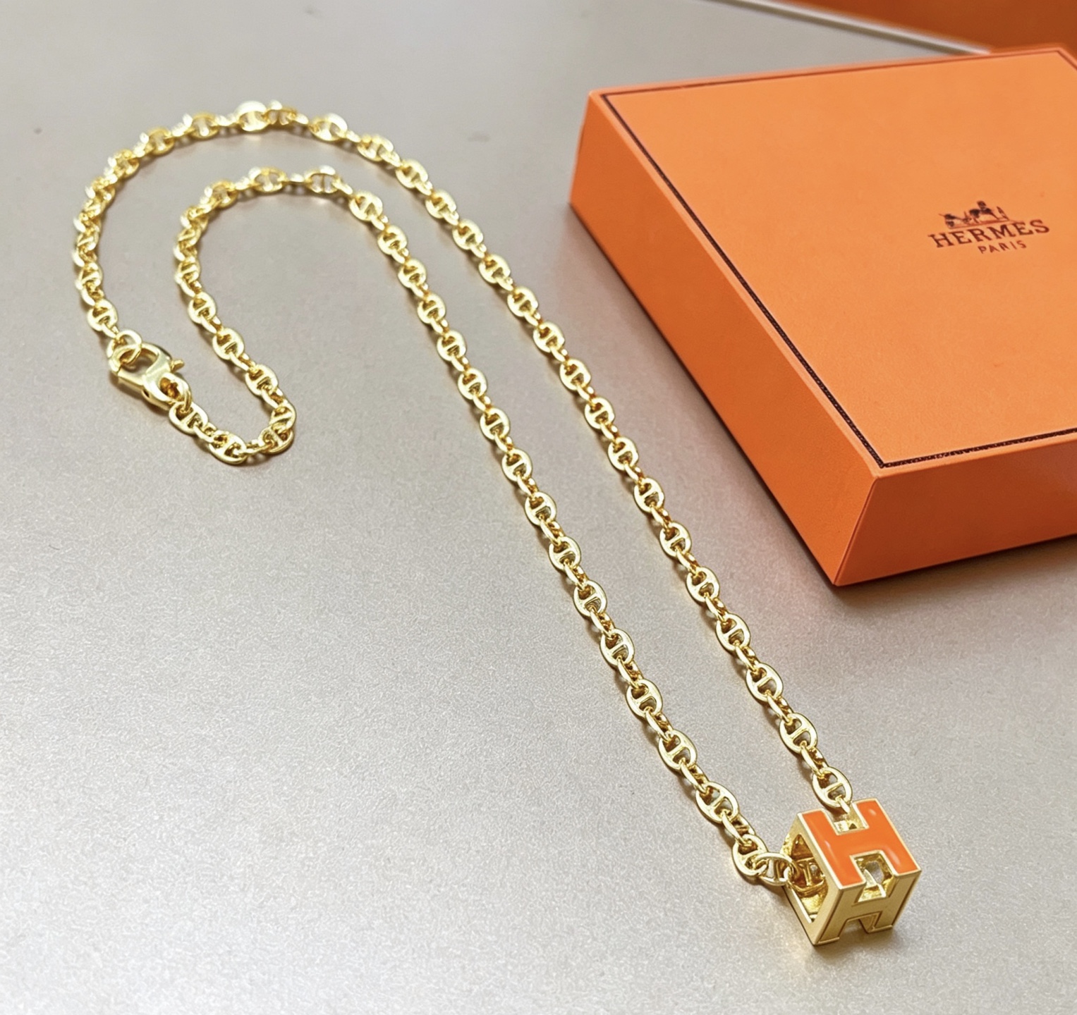 爱马仕 Hermès 传世高定珠宝耳环项链戒指首饰 #C293AE5A 7