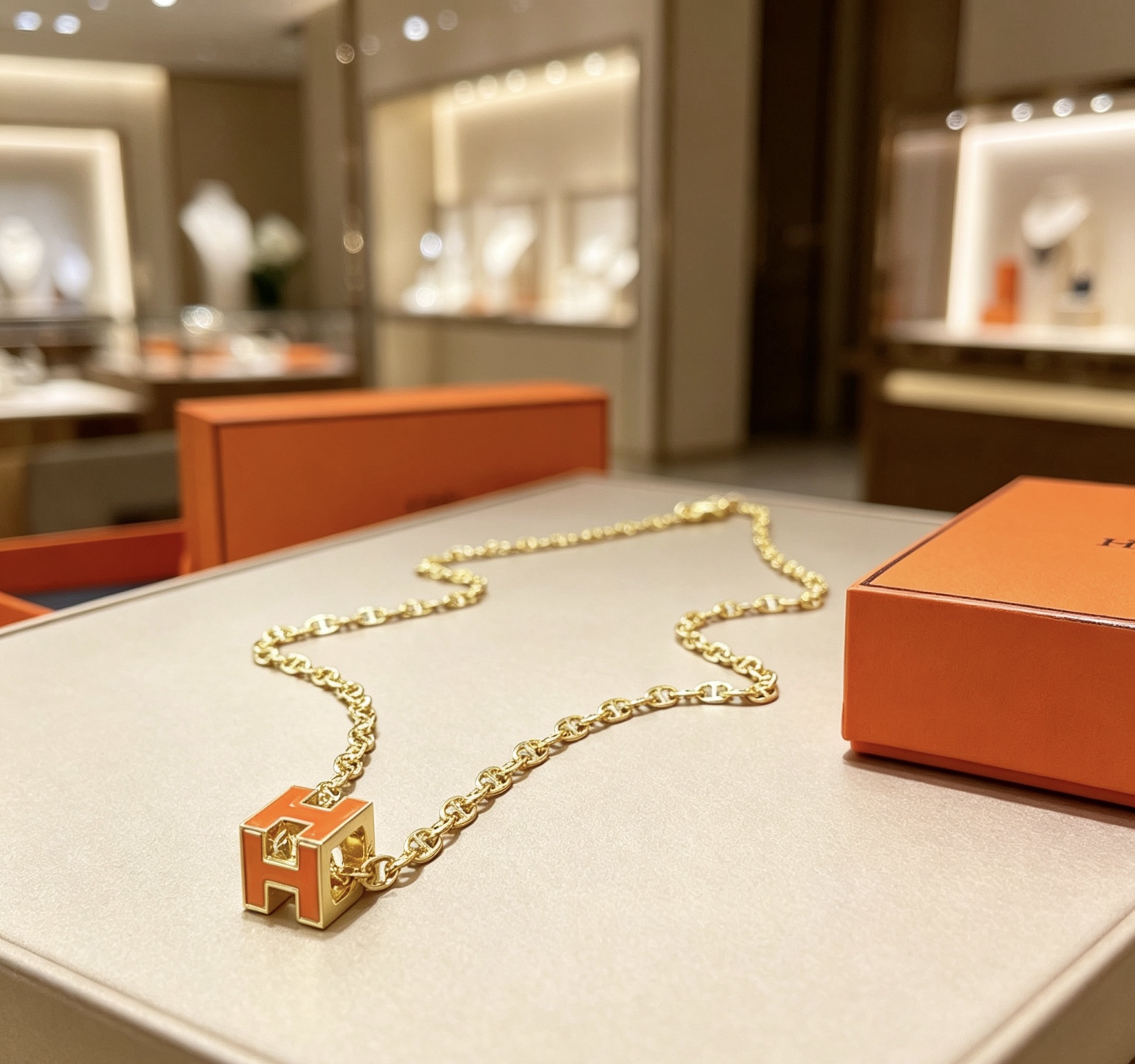 爱马仕 Hermès 传世高定珠宝耳环项链戒指首饰 #C293AE5A 5