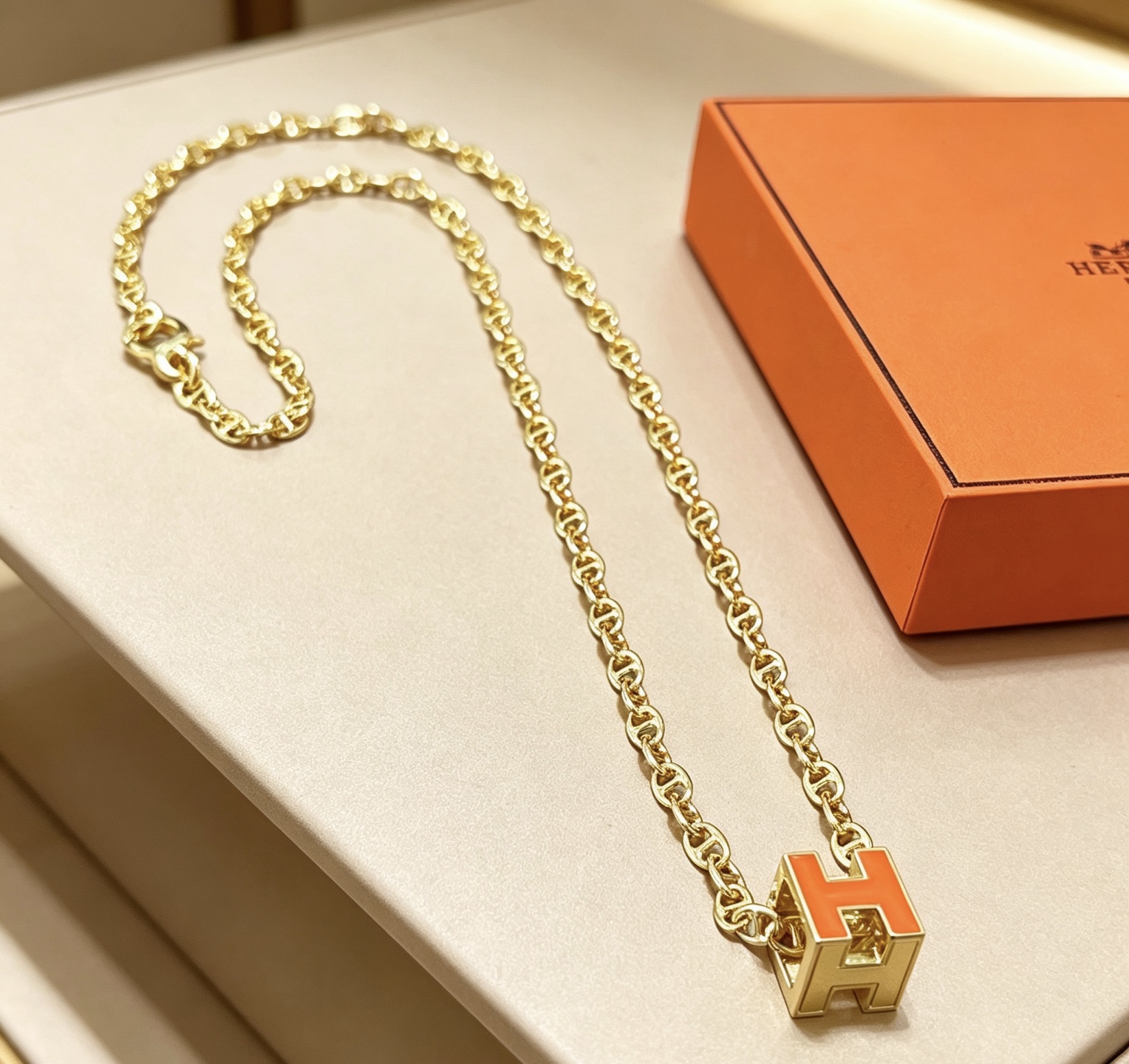 爱马仕 Hermès 传世高定珠宝耳环项链戒指首饰 #C293AE5A 2