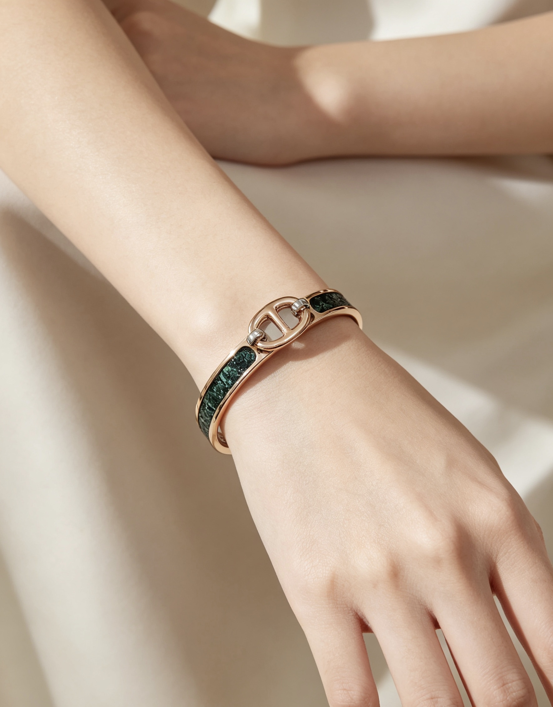 爱马仕 Hermès 传世高定珠宝耳环项链戒指首饰 #A389A212 6