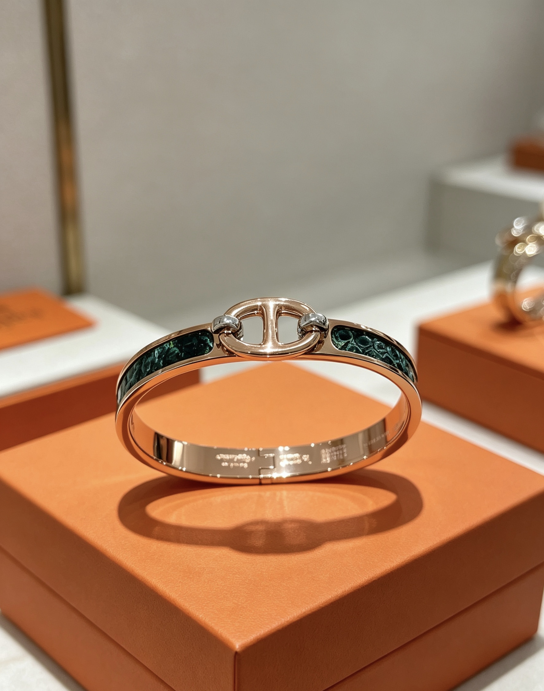 爱马仕 Hermès 传世高定珠宝耳环项链戒指首饰 #A389A212 5