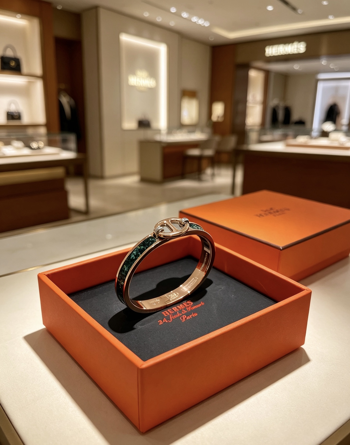 爱马仕 Hermès 传世高定珠宝耳环项链戒指首饰 #A389A212 8