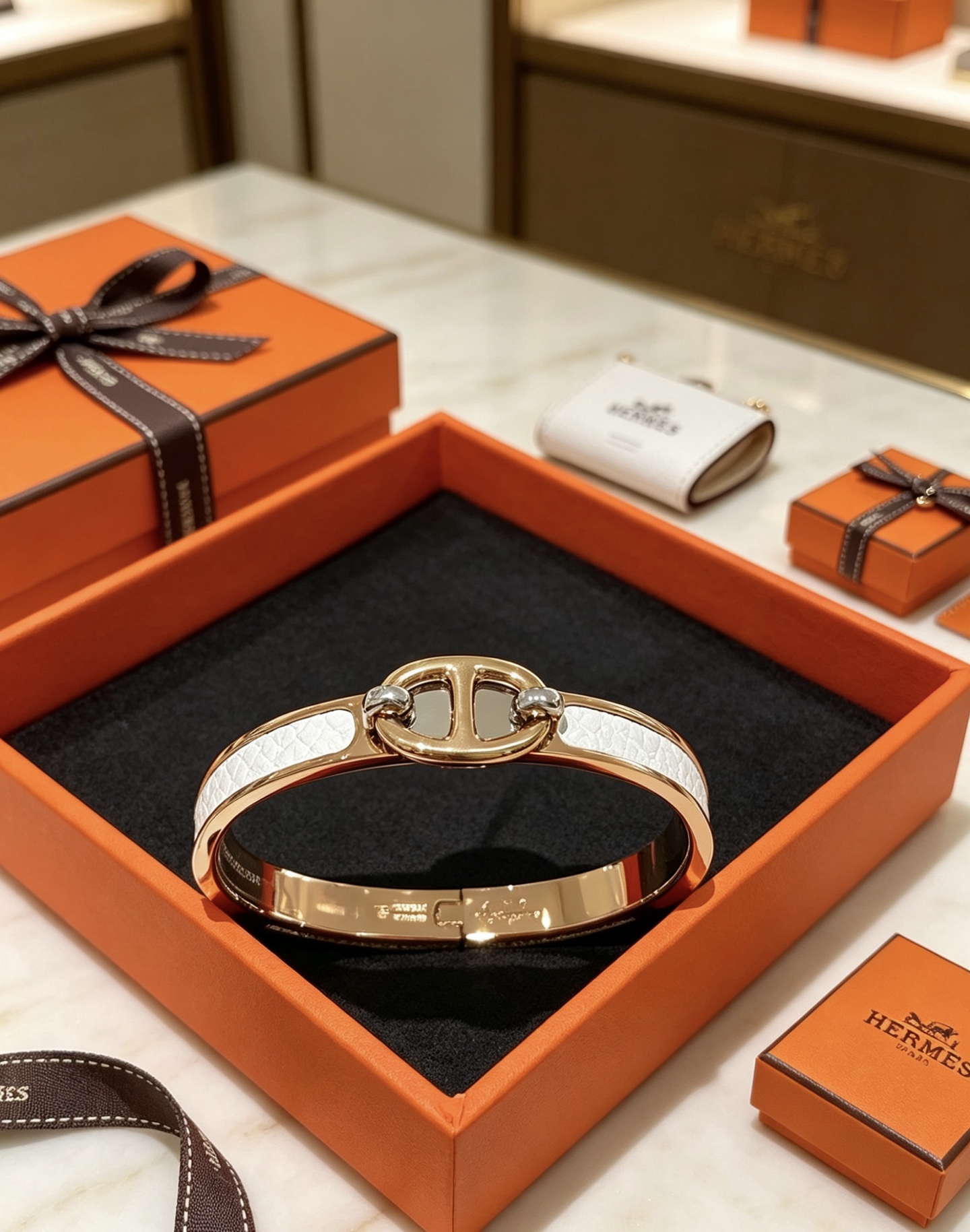爱马仕 Hermès 传世高定珠宝耳环项链戒指首饰 #241D993E 9