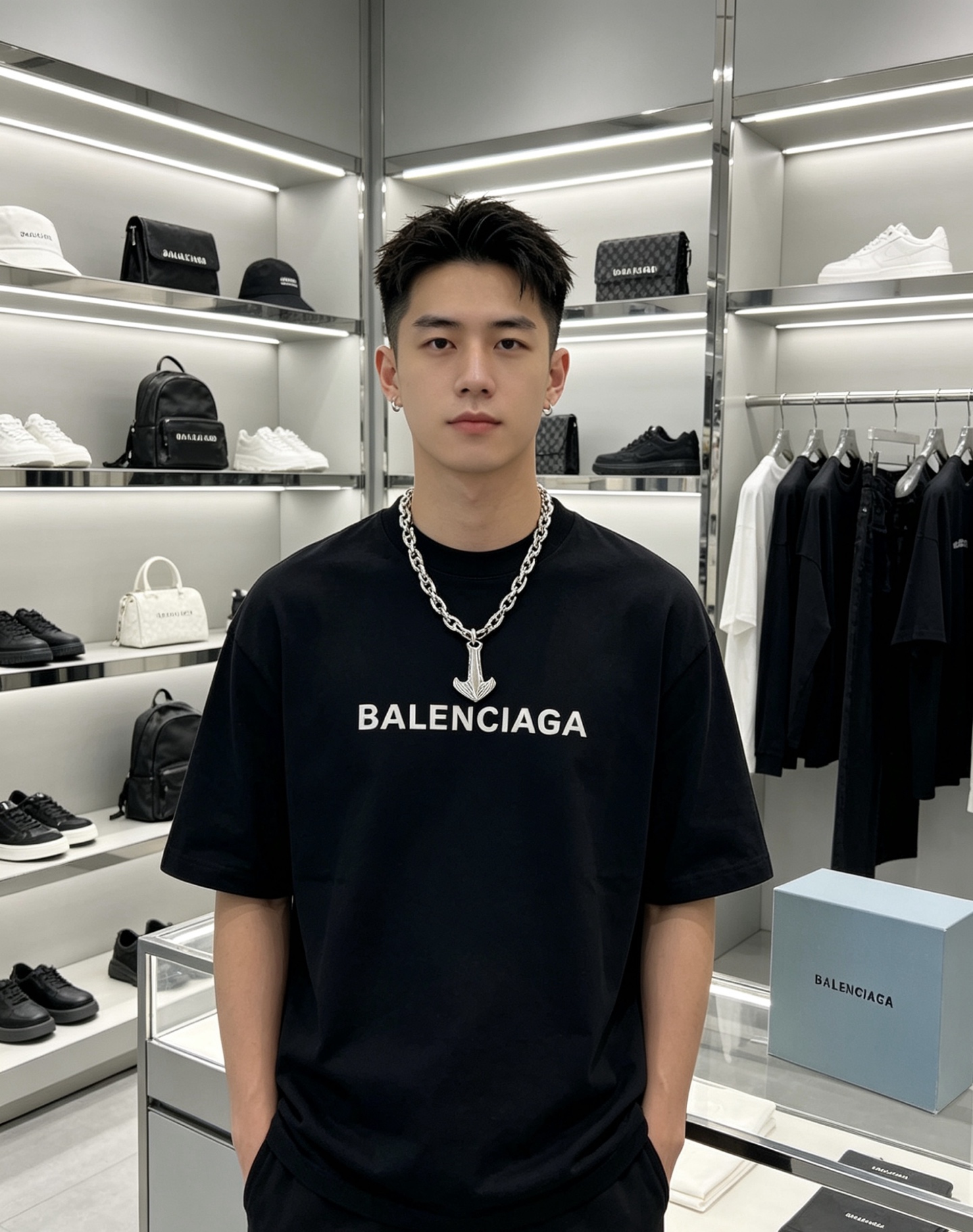 巴黎世家 Balenciaga 高定典藏传世高定珠宝耳环项链戒指首饰 #AC66646E 3