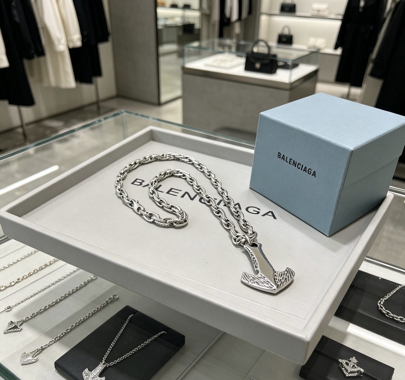 巴黎世家 Balenciaga 高定典藏传世高定珠宝耳环项链戒指首饰 #AC66646E 4