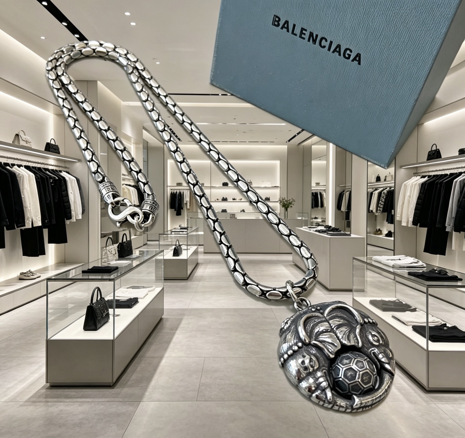 巴黎世家 Balenciaga 高定典藏传世高定珠宝耳环项链戒指首饰 #79565F16 5