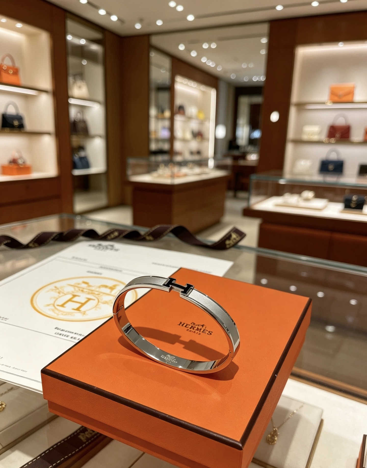 爱马仕 Hermès 高定典藏传世高定珠宝耳环项链戒指首饰 #E0677A60 9