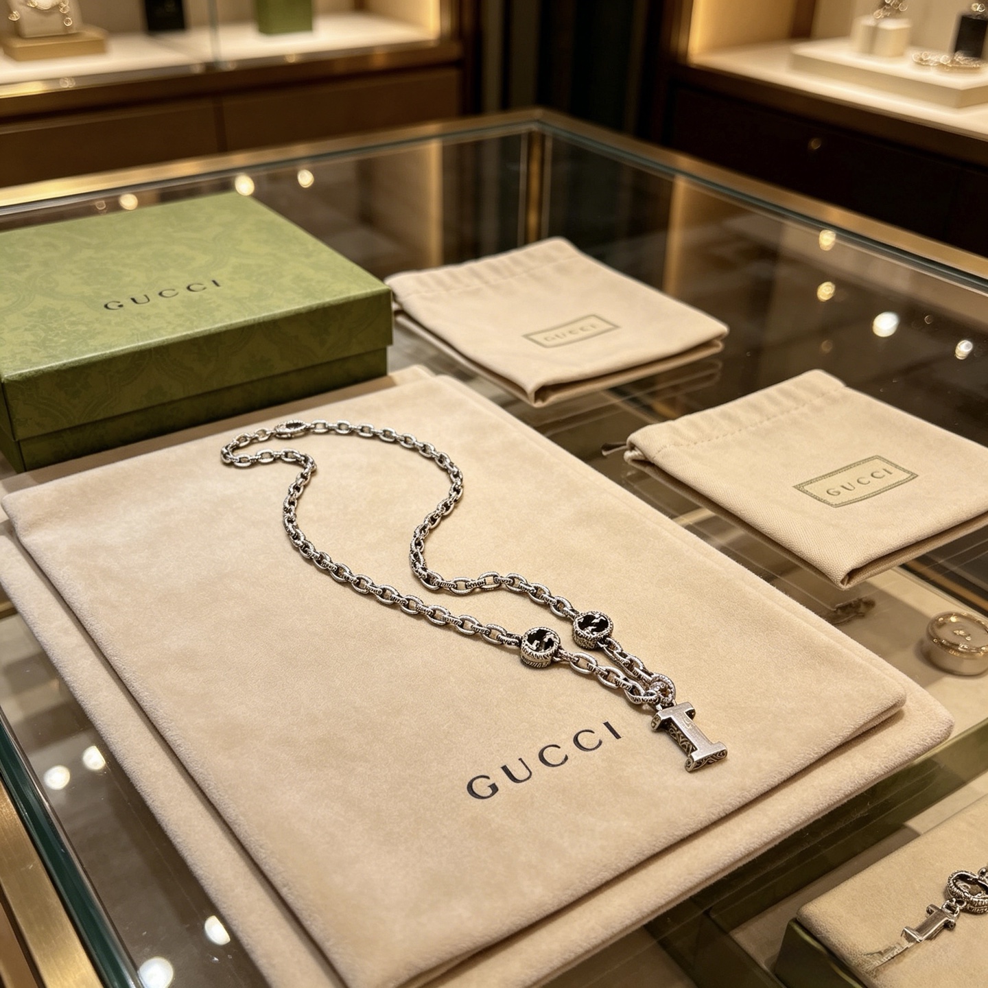 古驰 Gucci 高定典藏传世高定珠宝耳环项链戒指首饰 #EE415152 4