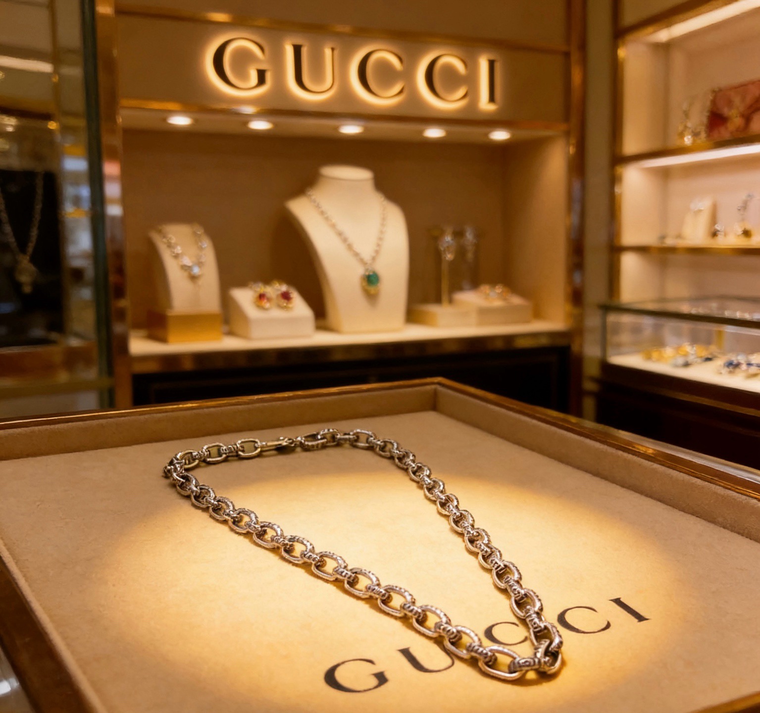 奢华款)Gucci古驰项链最新款链条档次更高 7