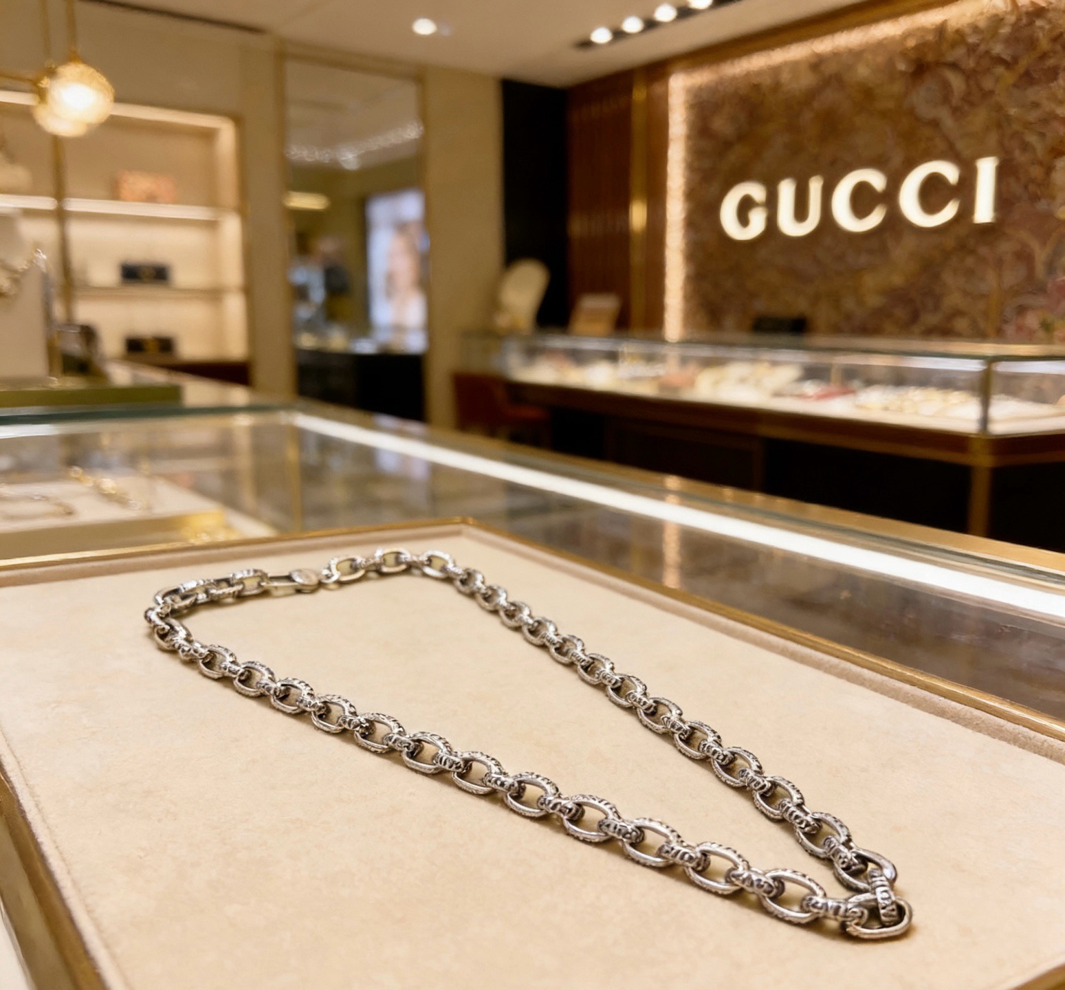 奢华款)Gucci古驰项链最新款链条档次更高 5