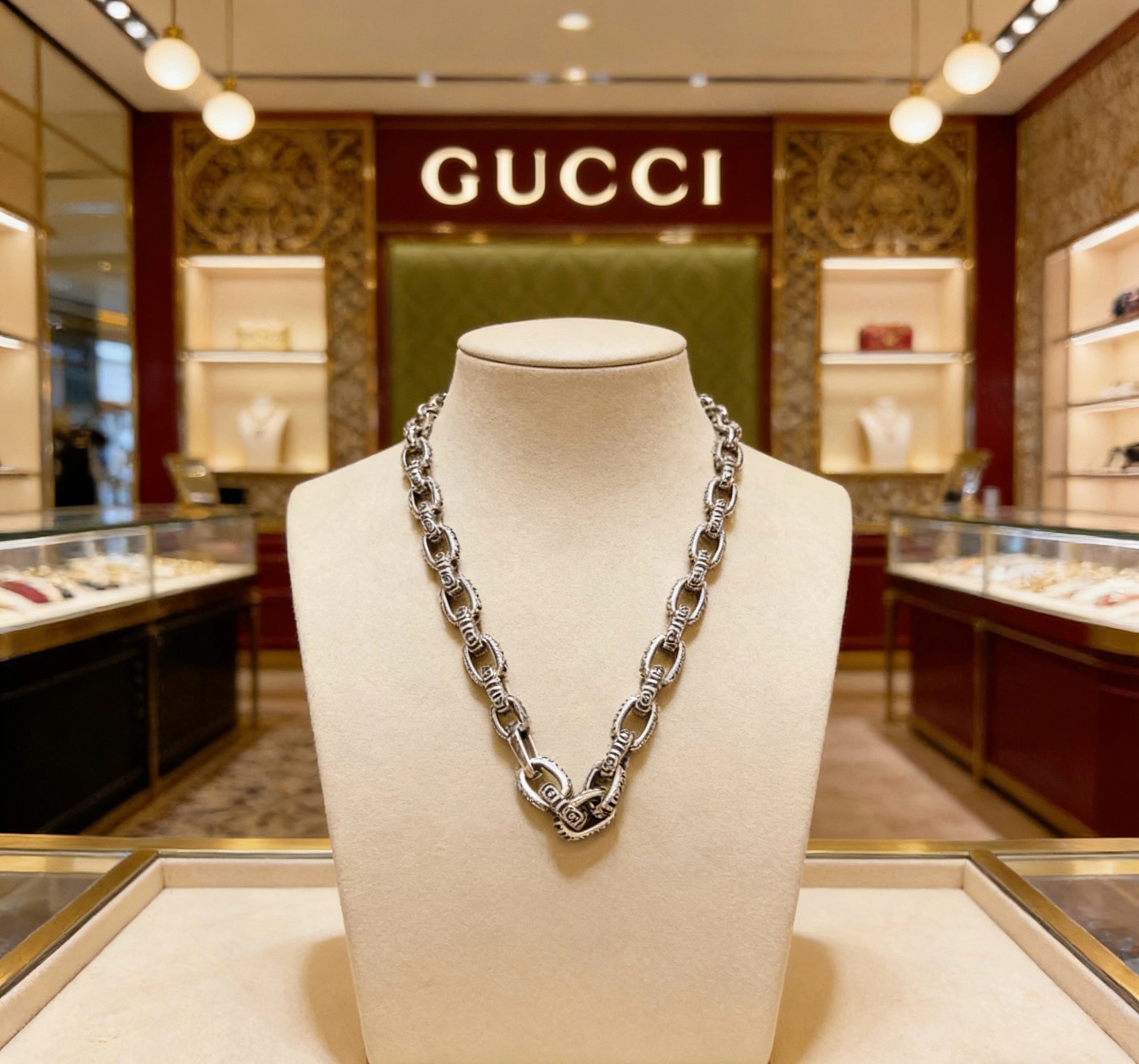 奢华款)Gucci古驰项链最新款链条档次更高 4