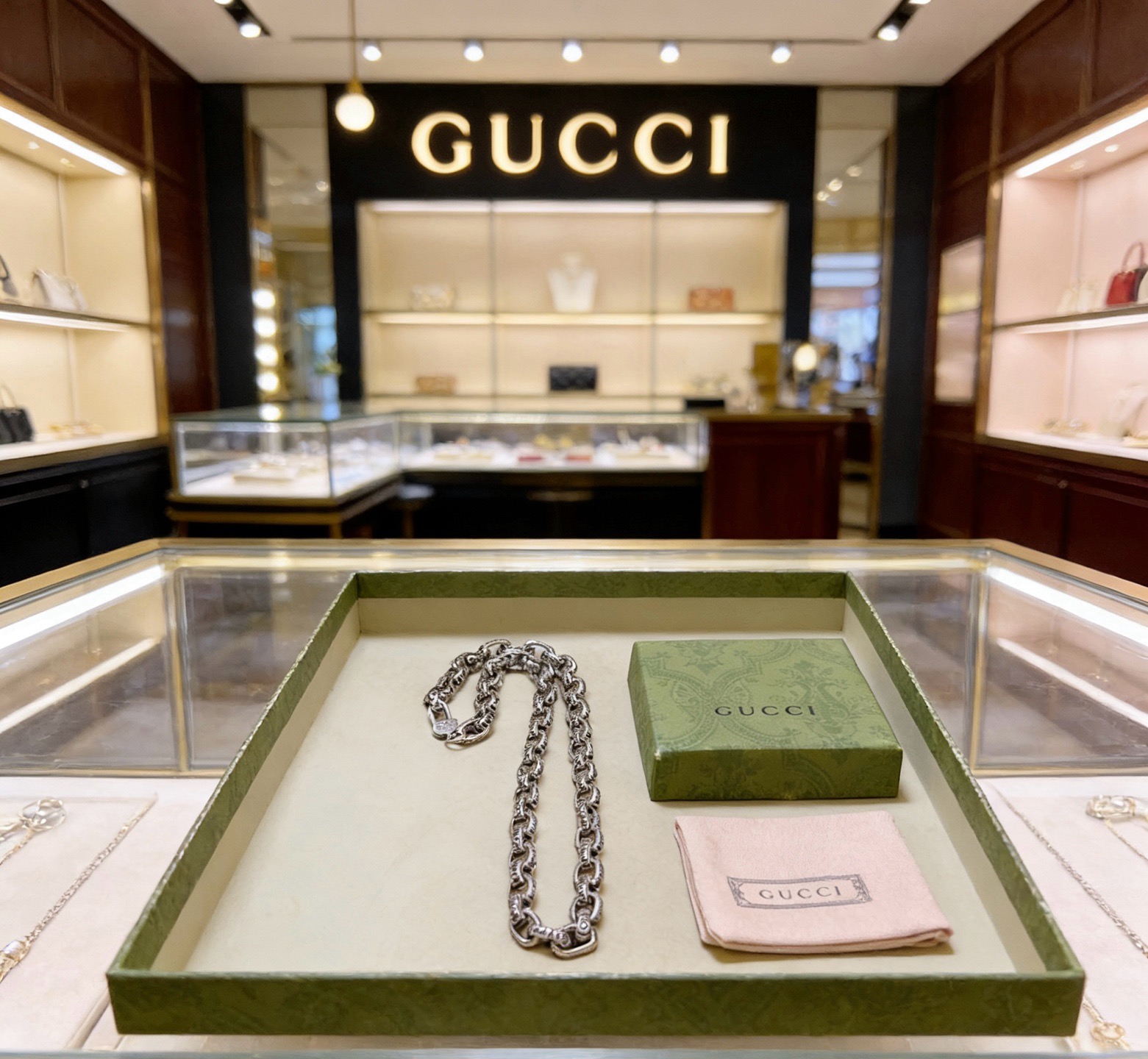 奢华款)Gucci古驰项链最新款链条档次更高 8