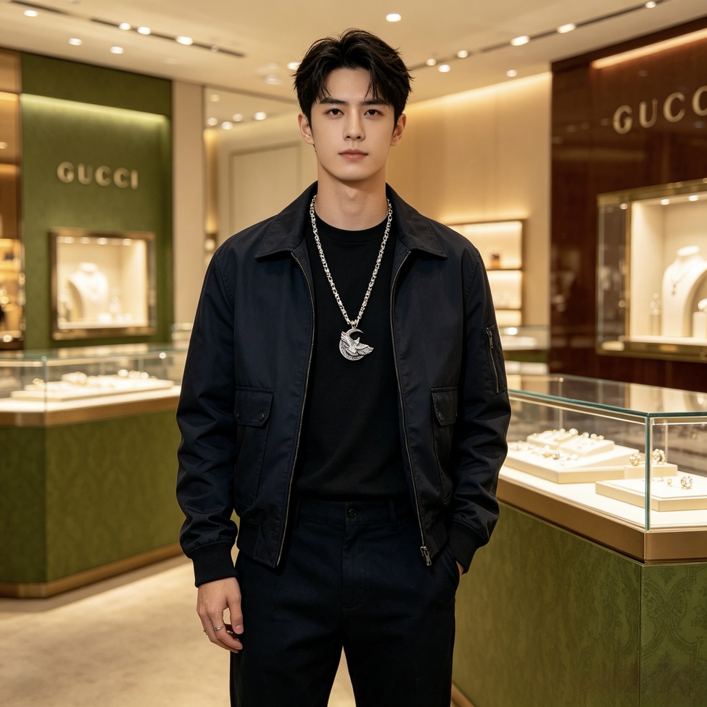 古驰 Gucci 高定典藏传世高定珠宝耳环项链戒指首饰 #8AFF4464 3