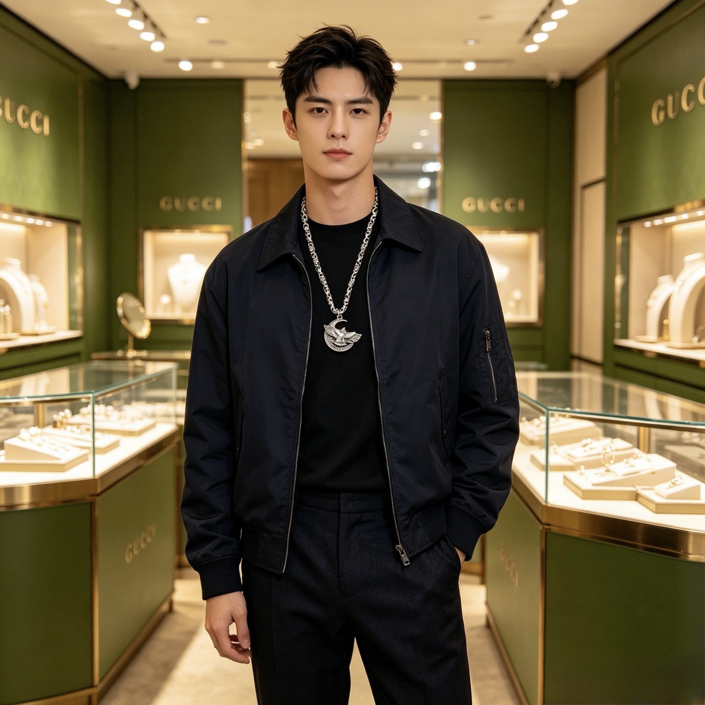 古驰 Gucci 高定典藏传世高定珠宝耳环项链戒指首饰 #8AFF4464 6