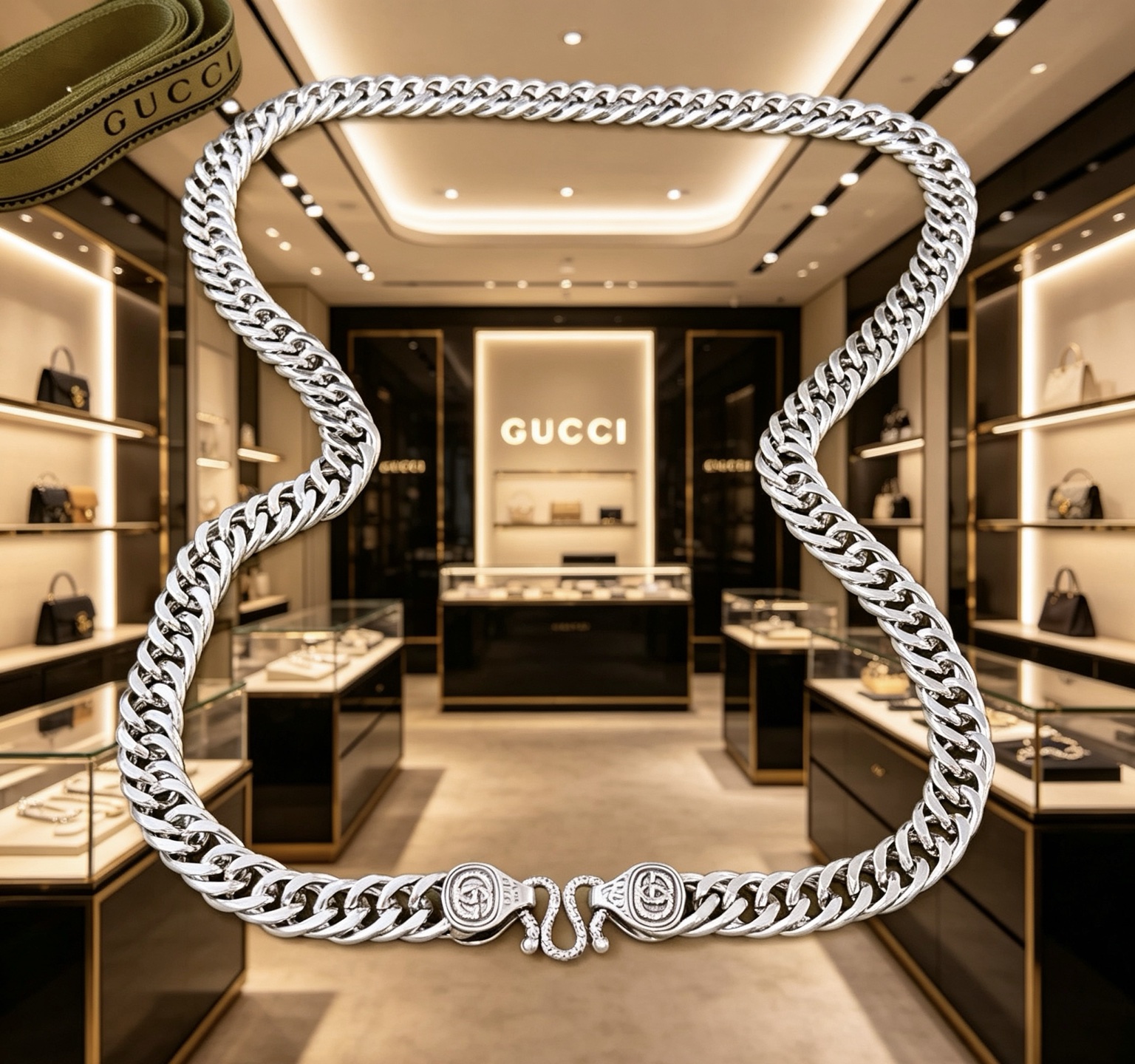 NO:896354,The latest chain of Gucci necklaces is of higher quality. The same style as the celebrity Anger Forest series double G classic necklace at Dafu Gold Store in Saturday Fuzhou. Chain length 60 cm. Width 10 mm. Details. Non-market glossy version. This one has been on the market. It is a best-selling model in Gucci. It goes well with trendy clothes, fine jewelry, Gucci, and necklaces.19860909批不爆不上古驰项链最新款链条档次更高周六福周大福金店 明星同款Anger Forest系列双g经典项链 链长60厘米 宽 10mm 细节 非市面亮面版型 这款一直在出 古驰里面热卖款 非常好搭配潮流衣服,饰品精品,gucci,necklace,Jewelry