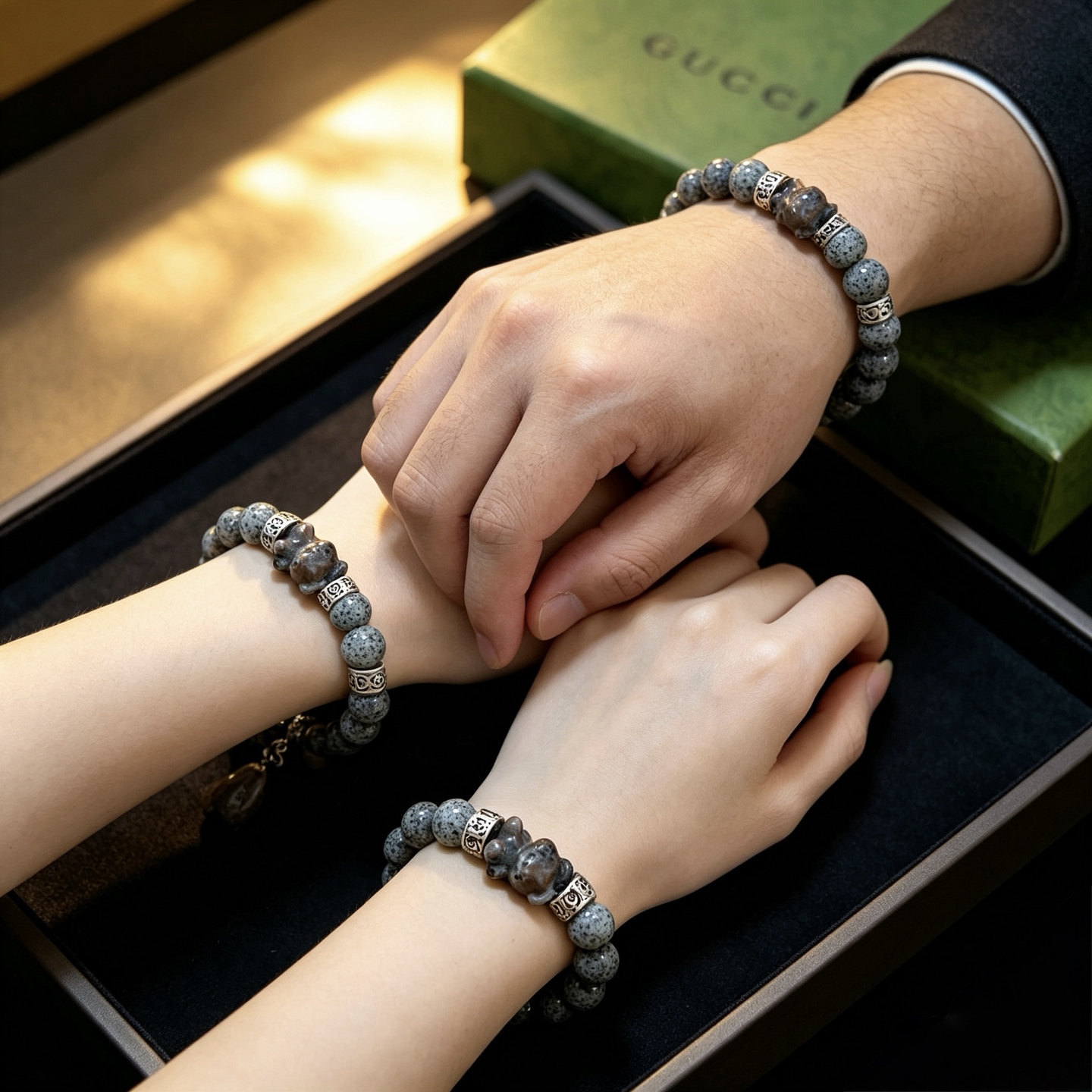 古驰 Gucci 传世高定珠宝耳环项链戒指首饰 #112D7324 5