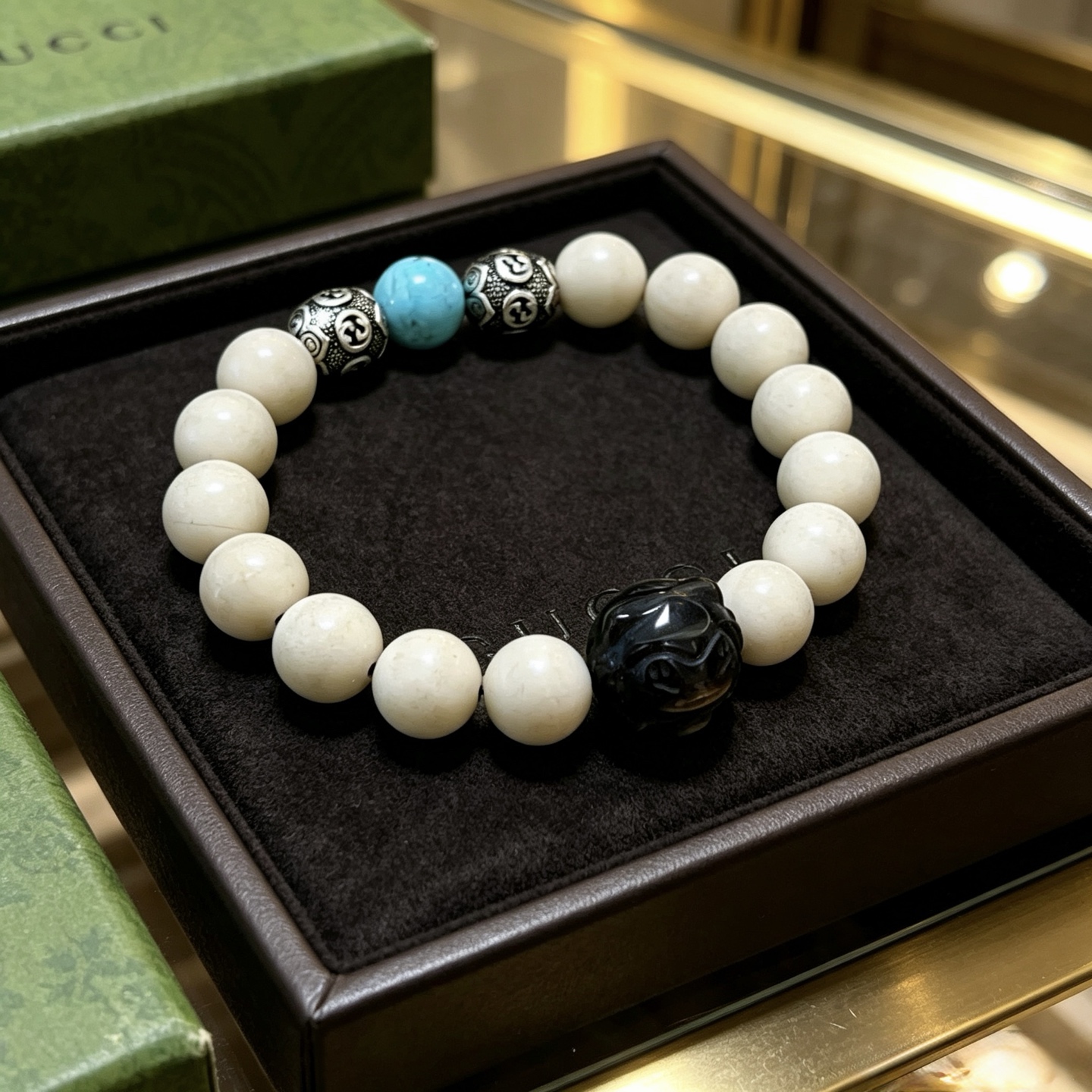 古驰 Gucci 传世高定珠宝耳环项链戒指首饰 #5168C823 6