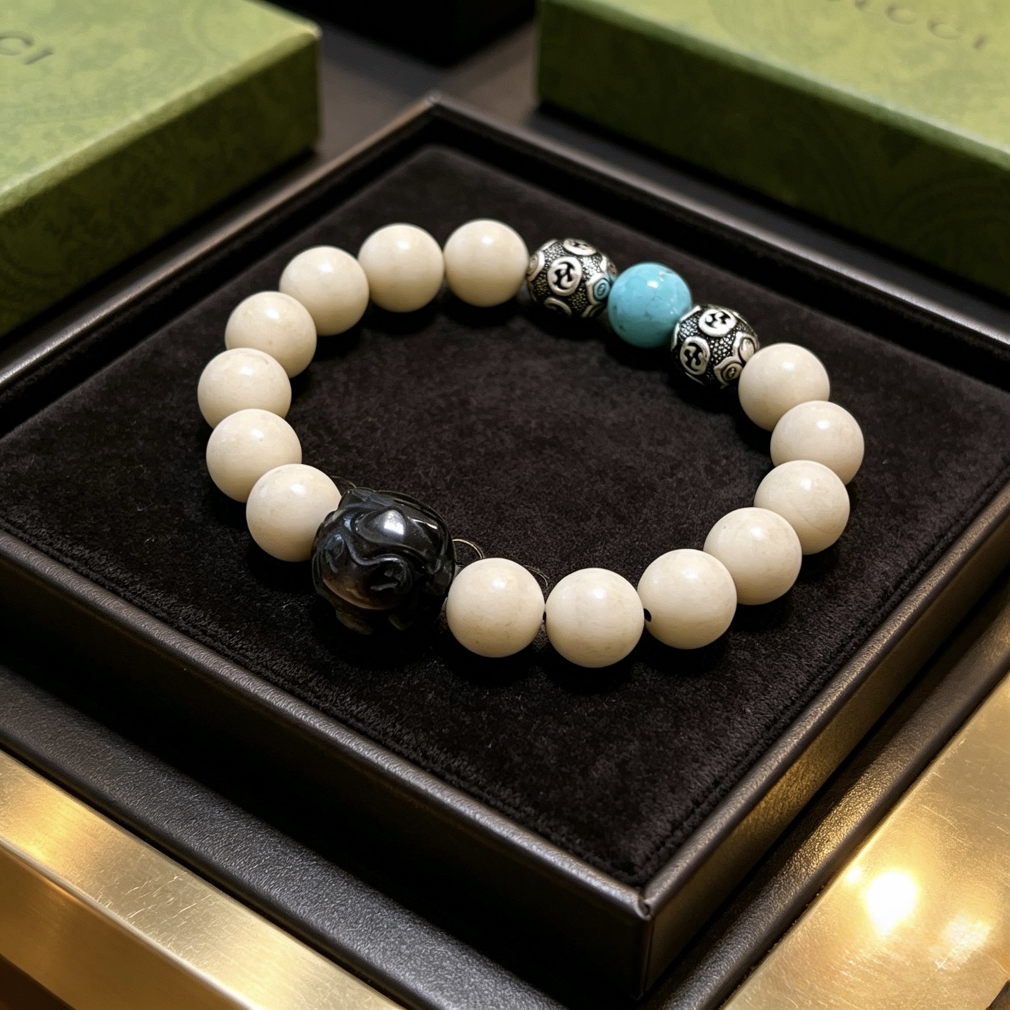 古驰 Gucci 传世高定珠宝耳环项链戒指首饰 #5168C823 9