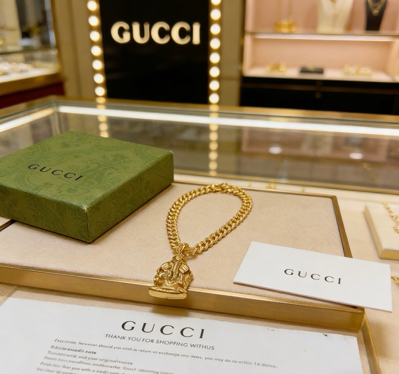 古驰 Gucci 高定典藏传世高定珠宝耳环项链戒指首饰 #552D41AE 7