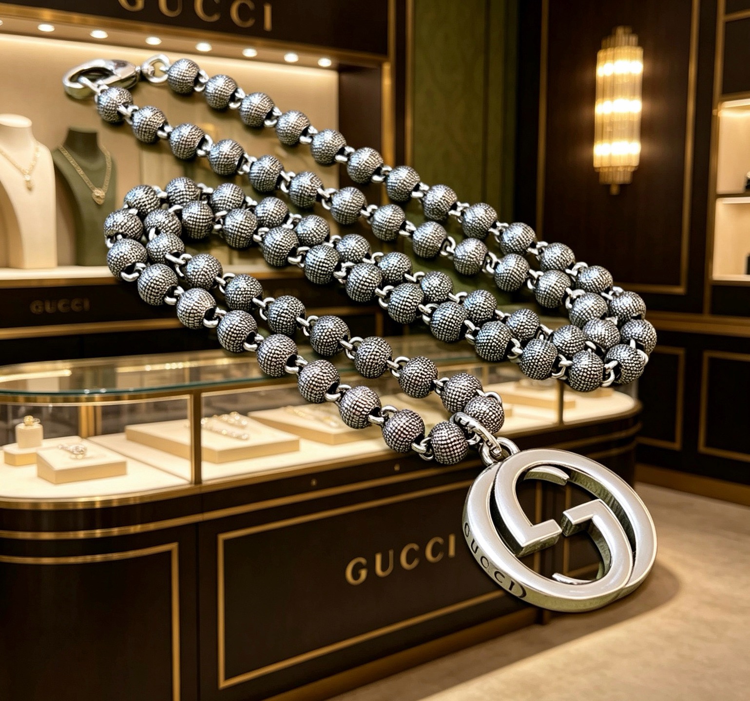 奢华款)Gucci古驰项链最新款链条档次更高 3