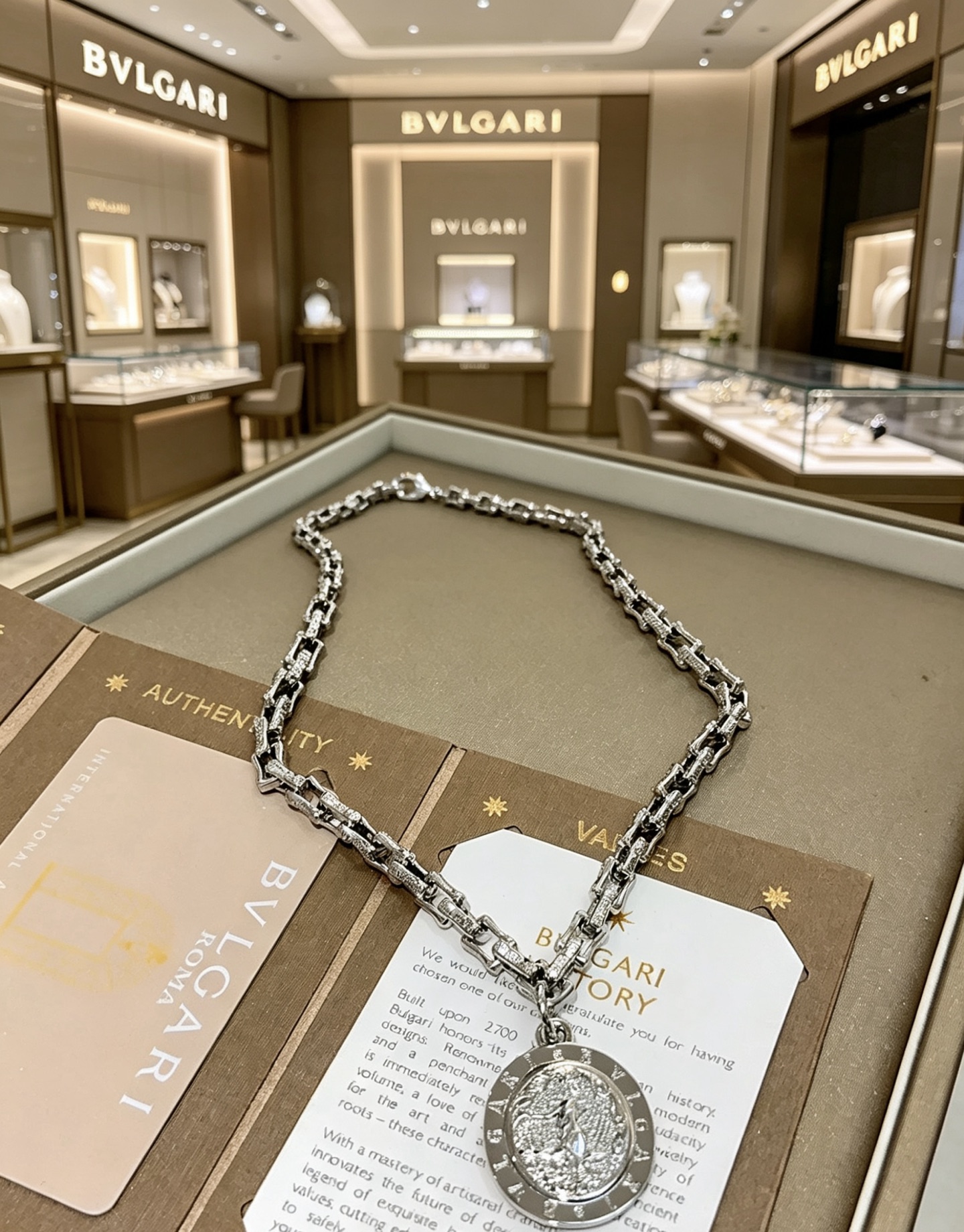 宝格丽 Bvlgari 传世高定珠宝耳环项链戒指首饰 #205717CF 2