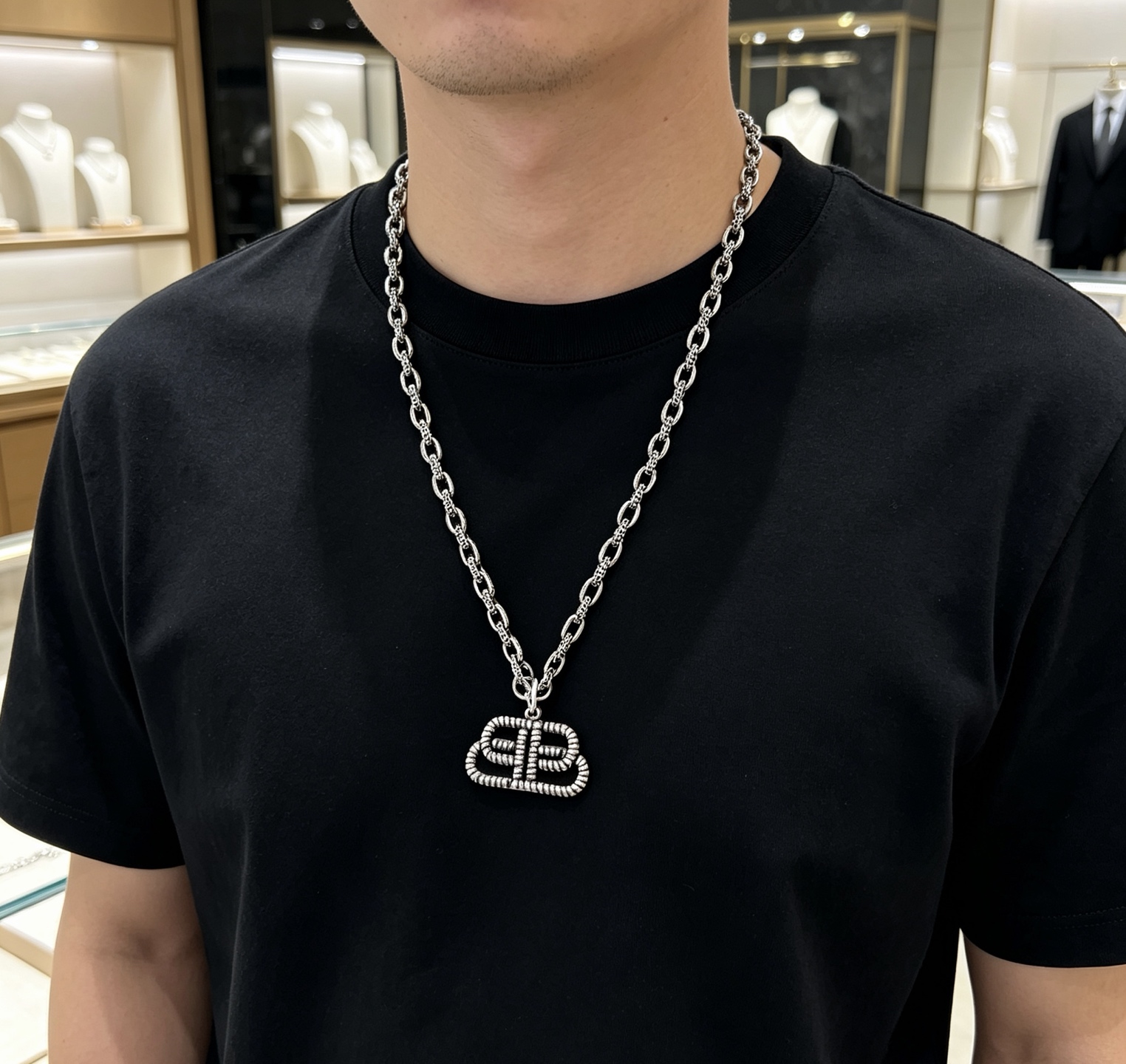 货🔹🔹新品 巴黎世家项链 Balenciaga 新款项链🔹 细节做工精细 每个细节流程到位 设计工艺精细 款 设计独特 复古风格 巴黎世家项链 6