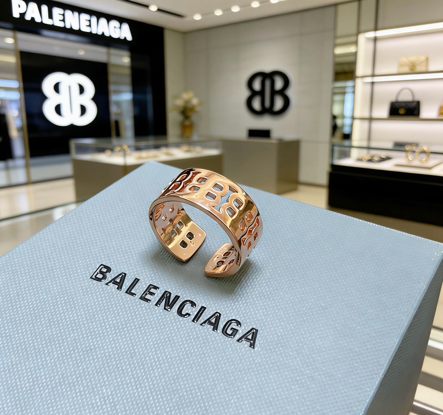 巴黎世家 Balenciaga 高定典藏传世高定珠宝耳环项链戒指首饰 #9868BB8A 2
