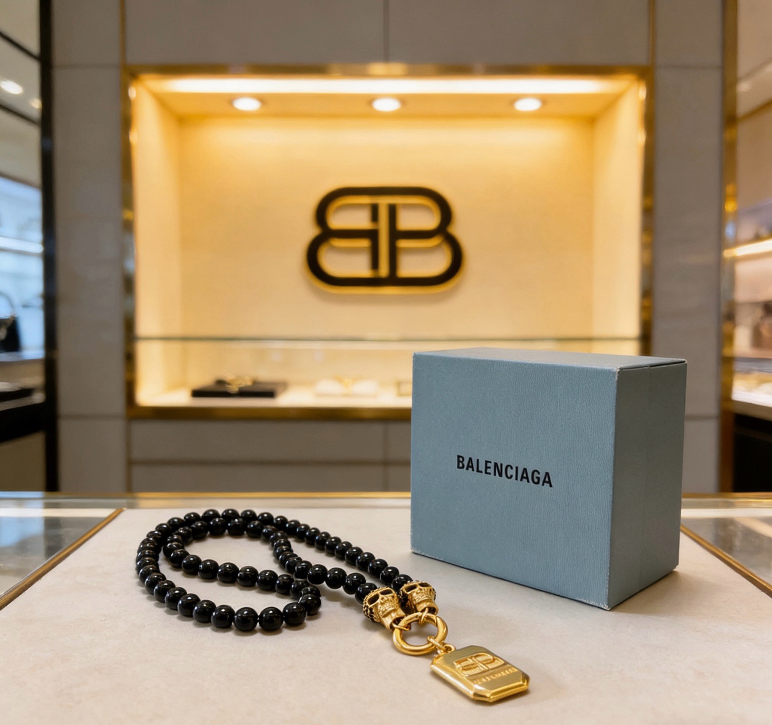 巴黎世家 Balenciaga 传世高定珠宝耳环项链戒指首饰 #A07D12DE 4
