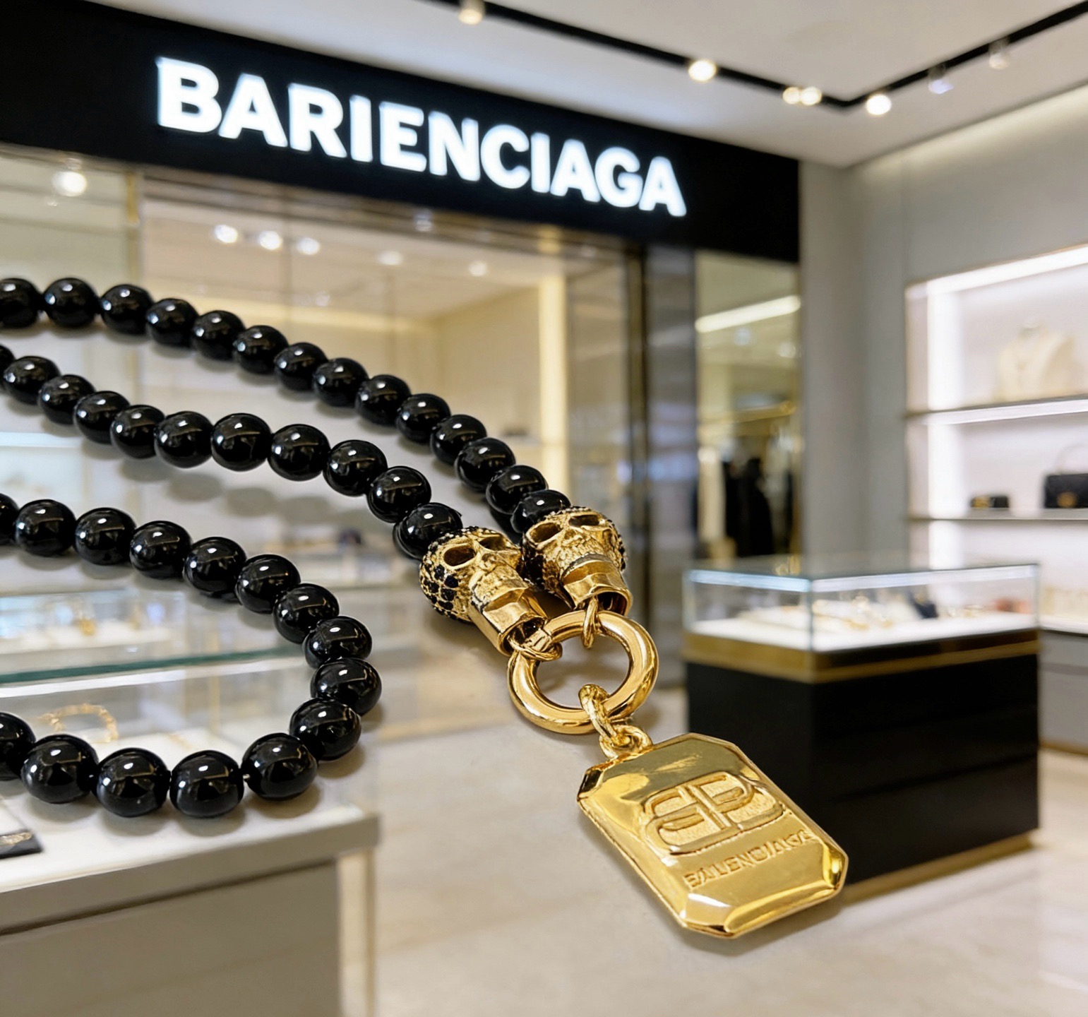 巴黎世家 Balenciaga 传世高定珠宝耳环项链戒指首饰 #A07D12DE 5