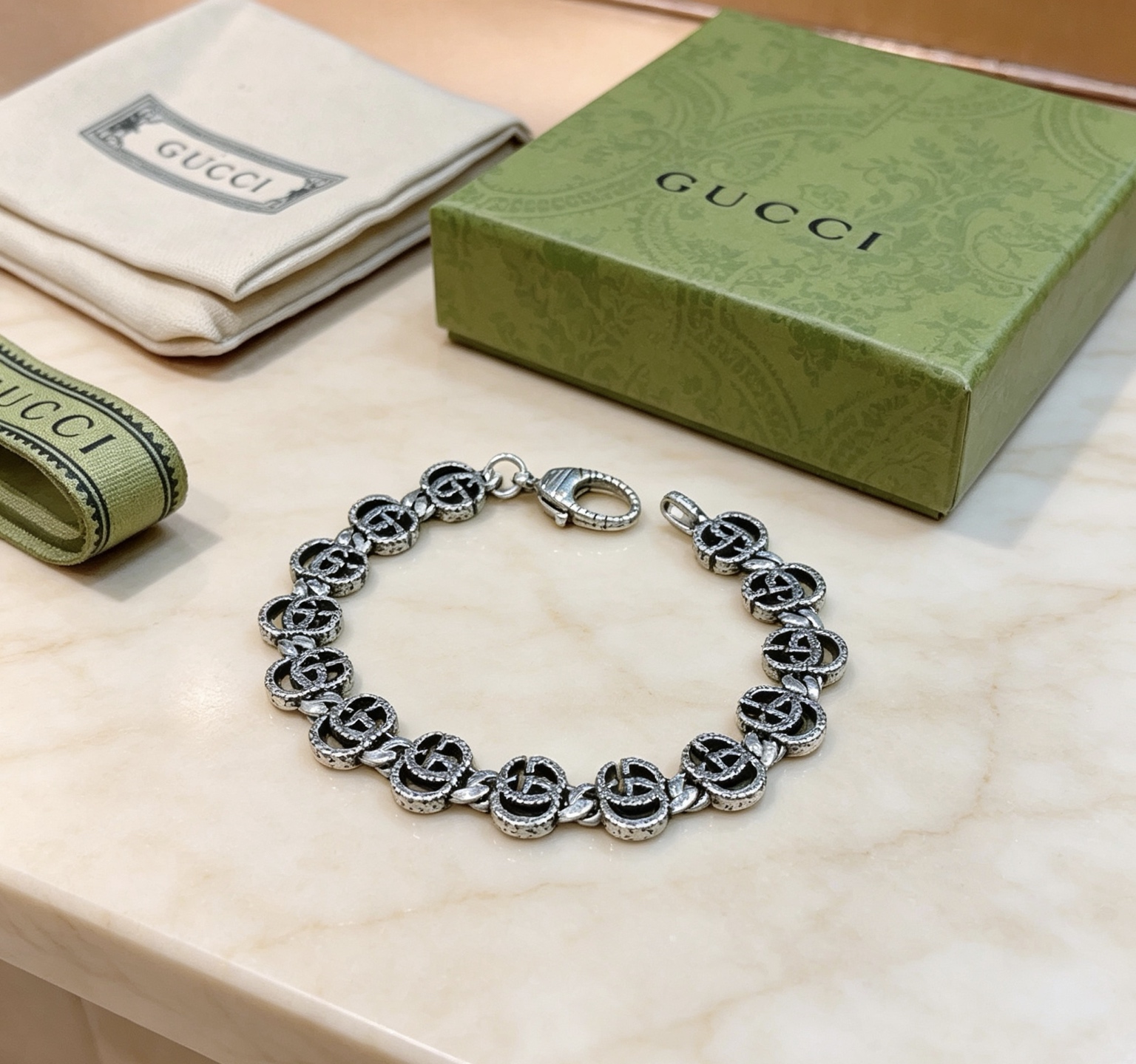 古驰 Gucci 传世高定珠宝耳环项链戒指首饰 #A9131DA8 5