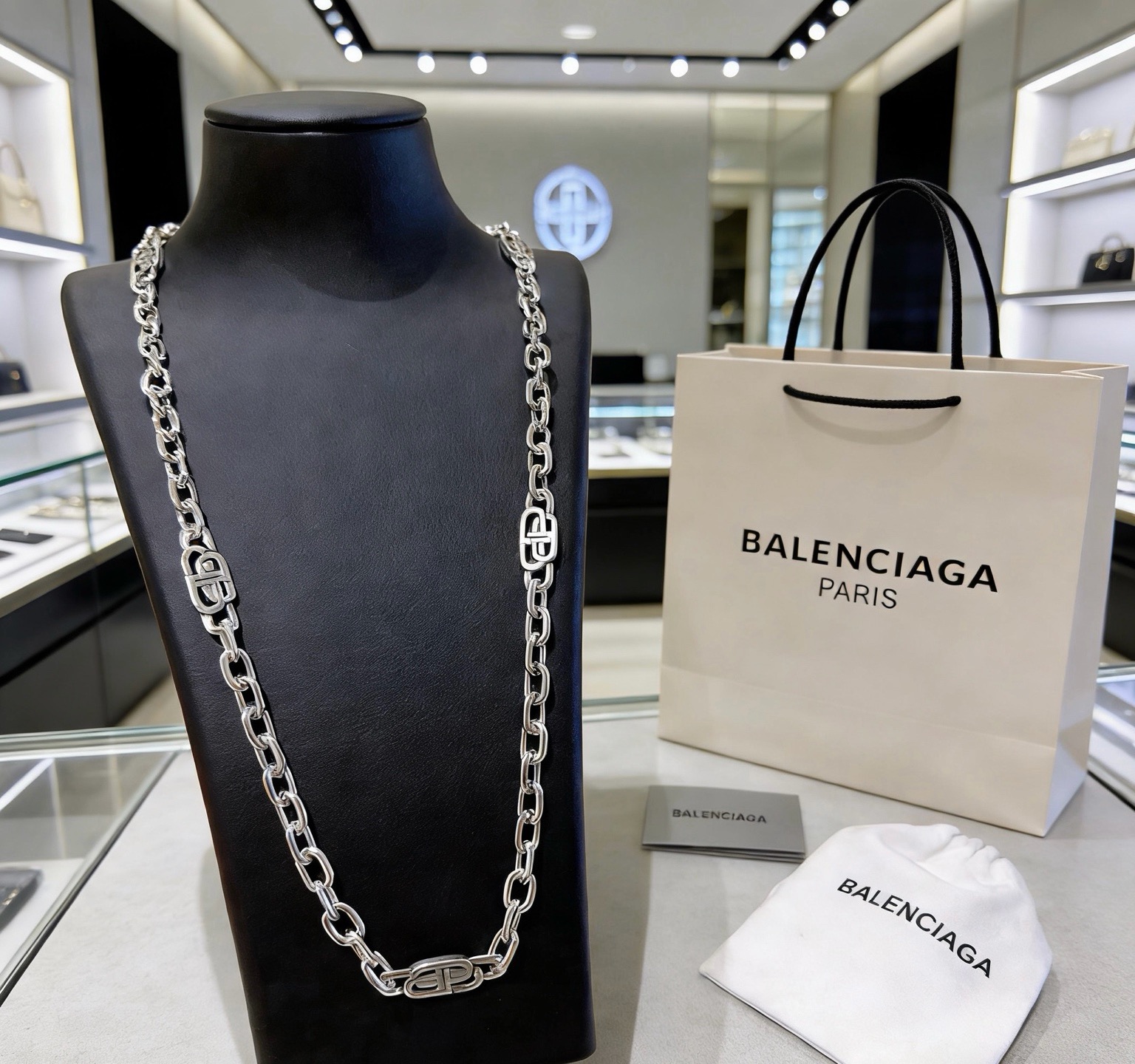 巴黎世家 Balenciaga 传世高定珠宝耳环项链戒指首饰 #A1AEAB23 2