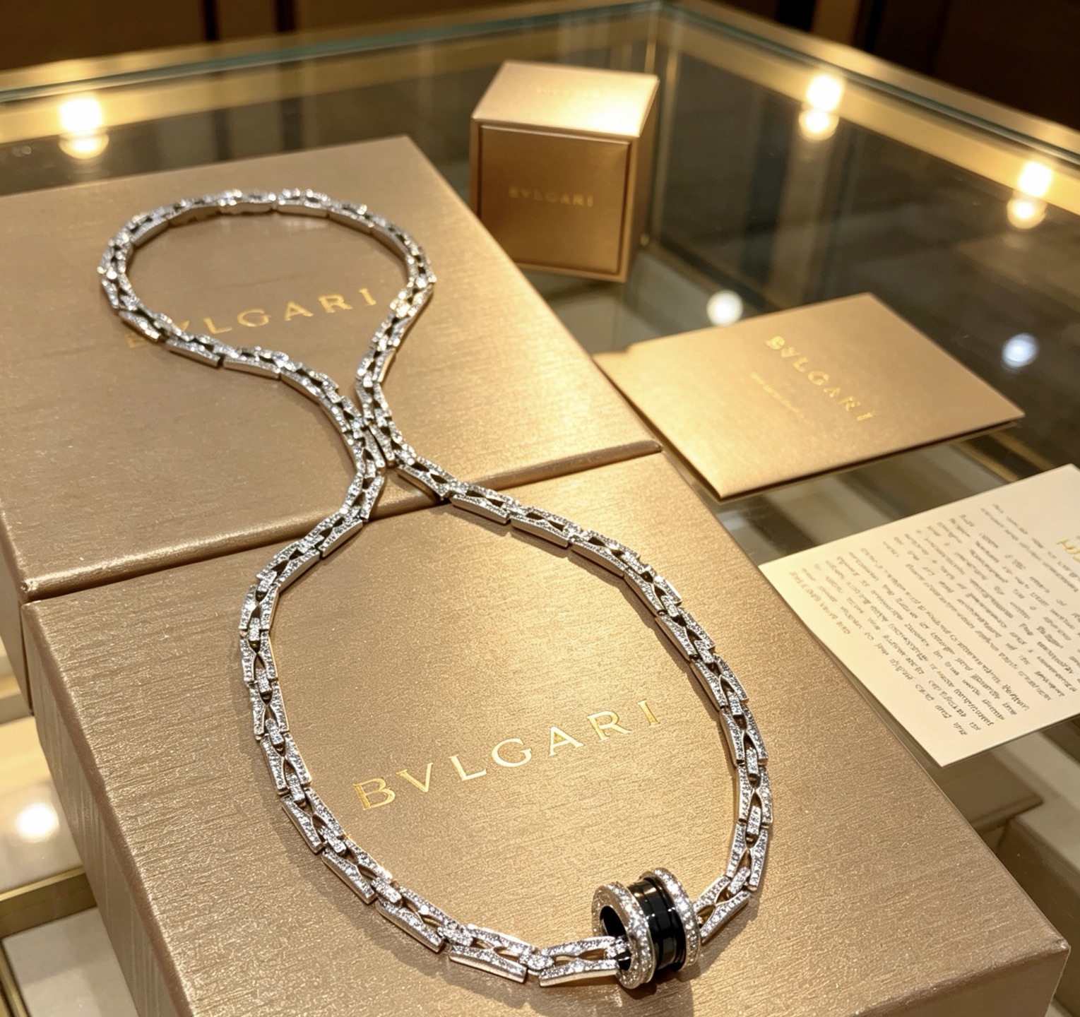 Bvlgari Haute Joaillerie Fine Jewelry Earrings Necklace Ring Ref 5