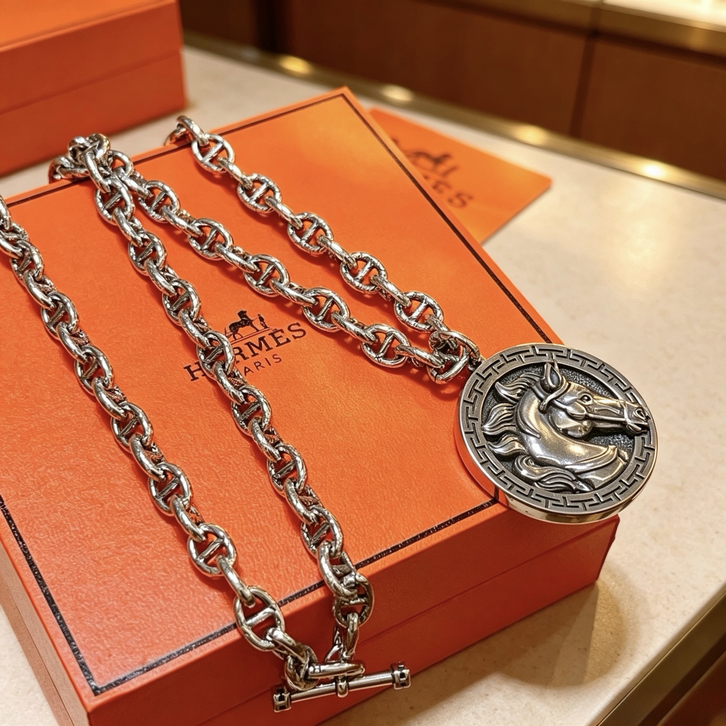 Hermès Haute Joaillerie Fine Jewelry Earrings Necklace Ring Ref.5DE9632A 8