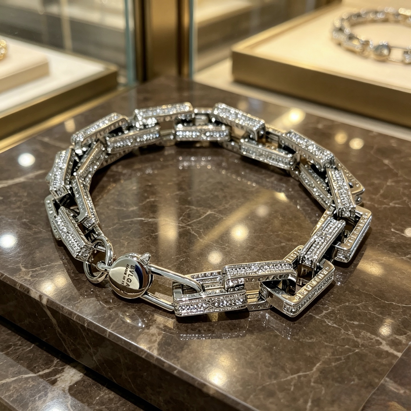 宝格丽 Bvlgari 传世高定珠宝耳环项链戒指首饰 #B0595513 4