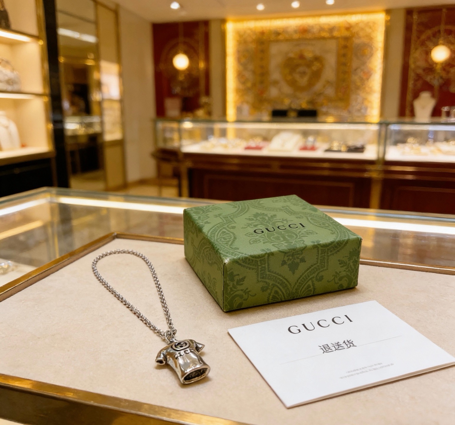 古驰 Gucci 传世高定珠宝耳环项链戒指首饰 #C344A4D0 5
