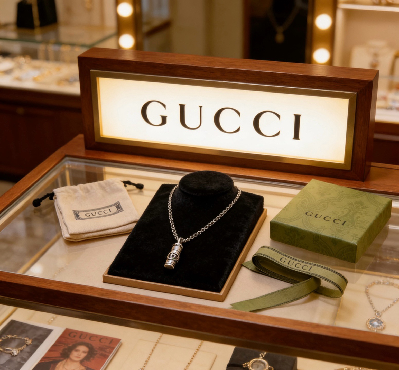 古驰 Gucci 传世高定珠宝耳环项链戒指首饰 #8A75DB8F 5