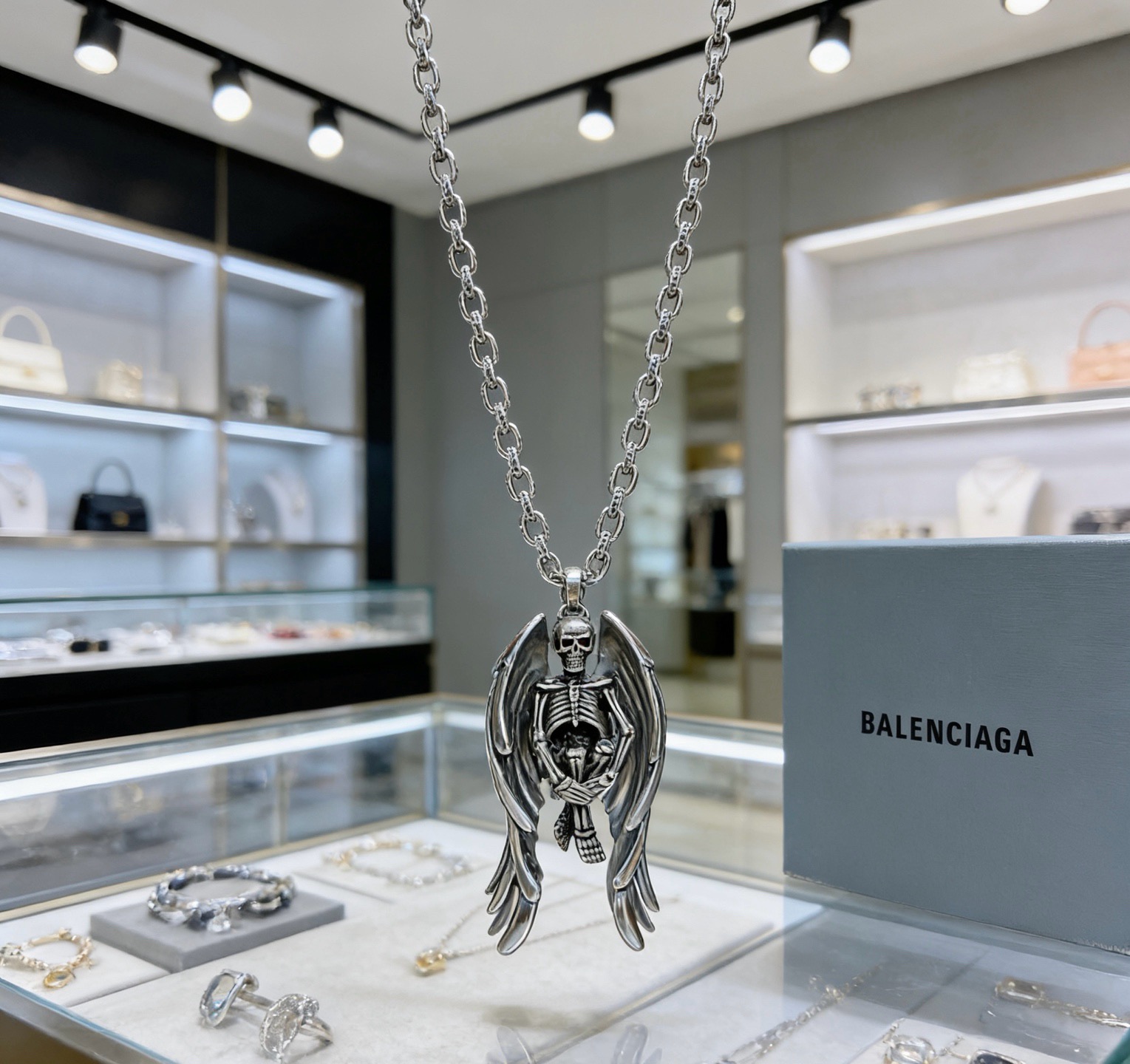 巴黎世家 Balenciaga 传世高定珠宝耳环项链戒指首饰 #A7CBBA9D 5